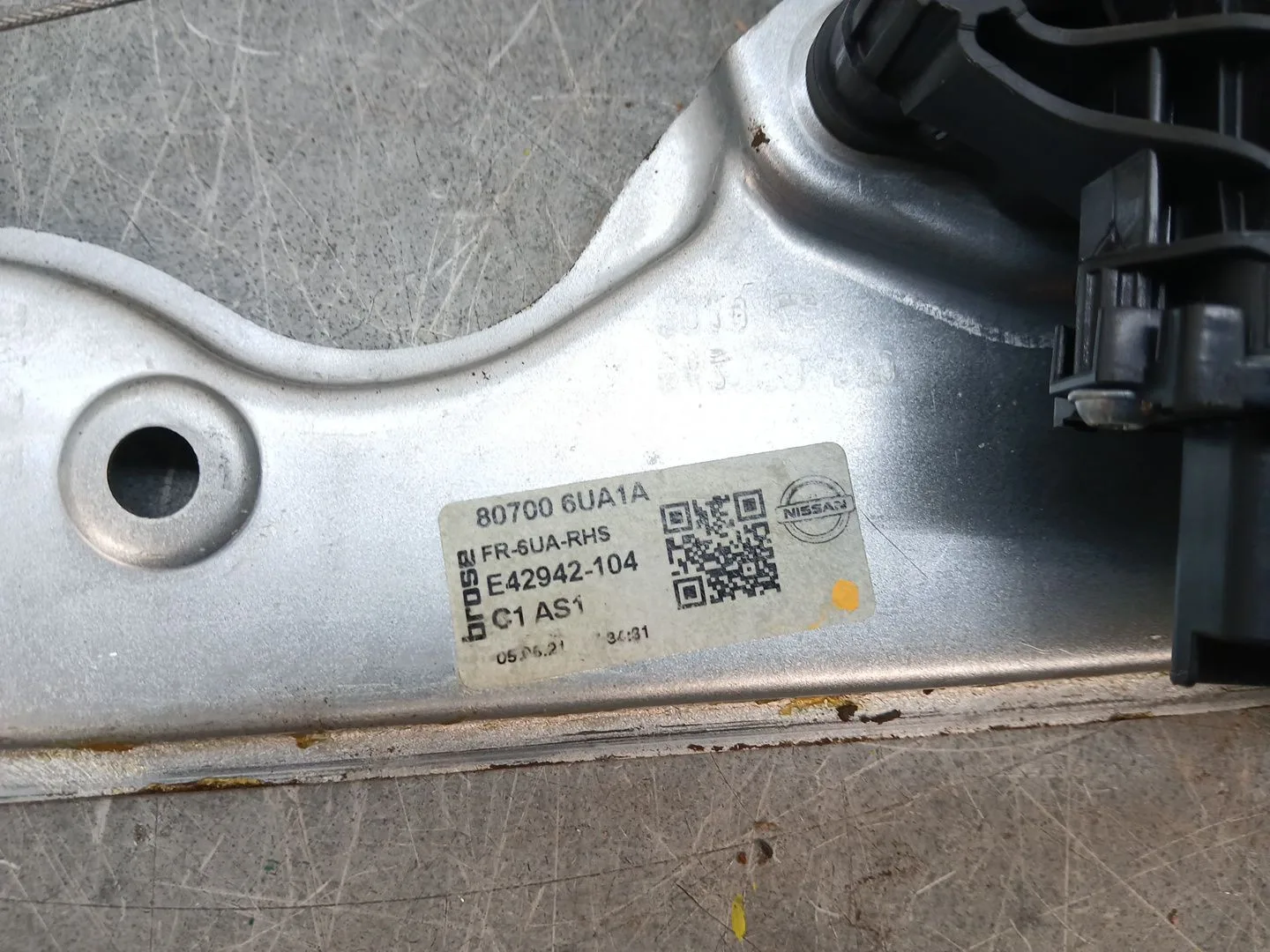 Elevalunas Delantero Derecho para Nissan Qashqai Iii (J12)