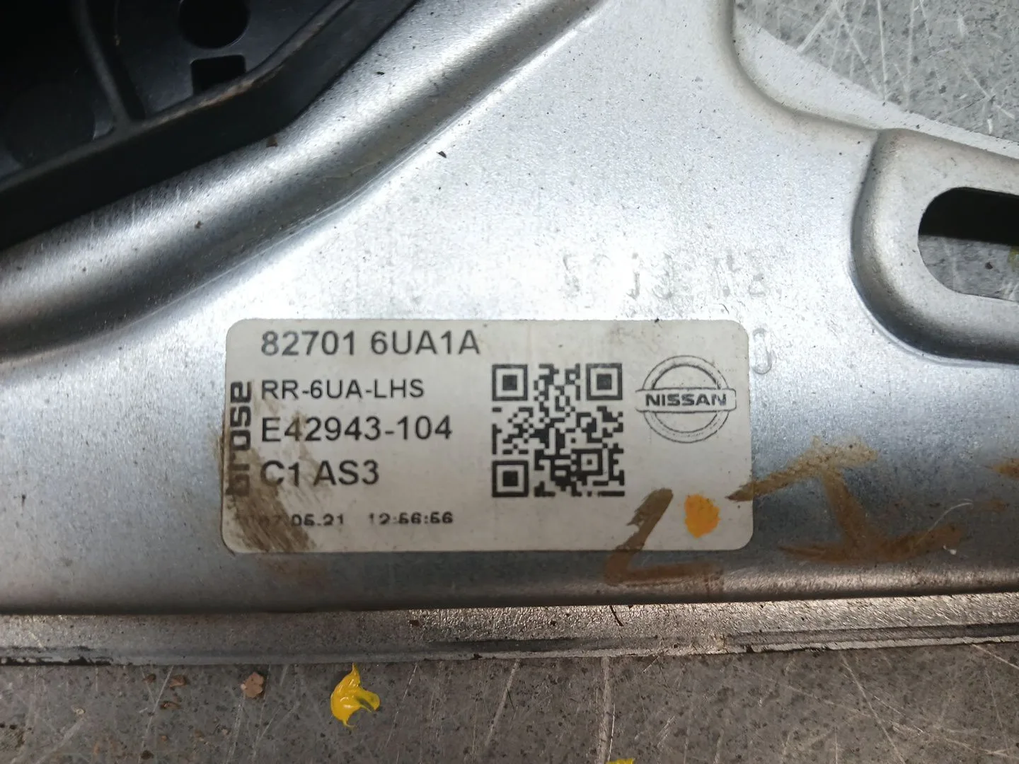 Elevalunas Trasero Izquierdo para Nissan Qashqai Iii (J12)