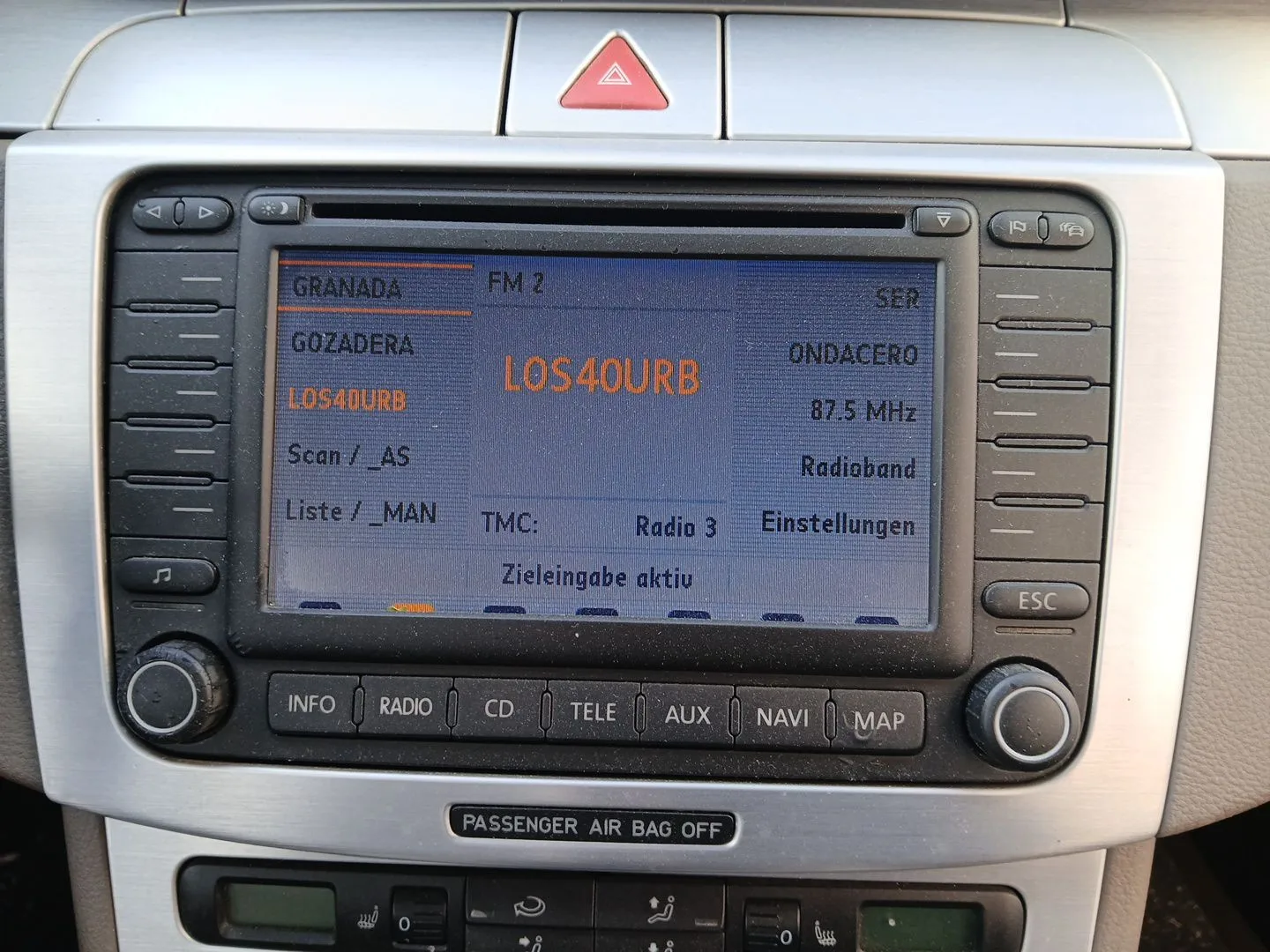 Pantalla Multifuncion para Volkswagen Passat B6 (3C2)