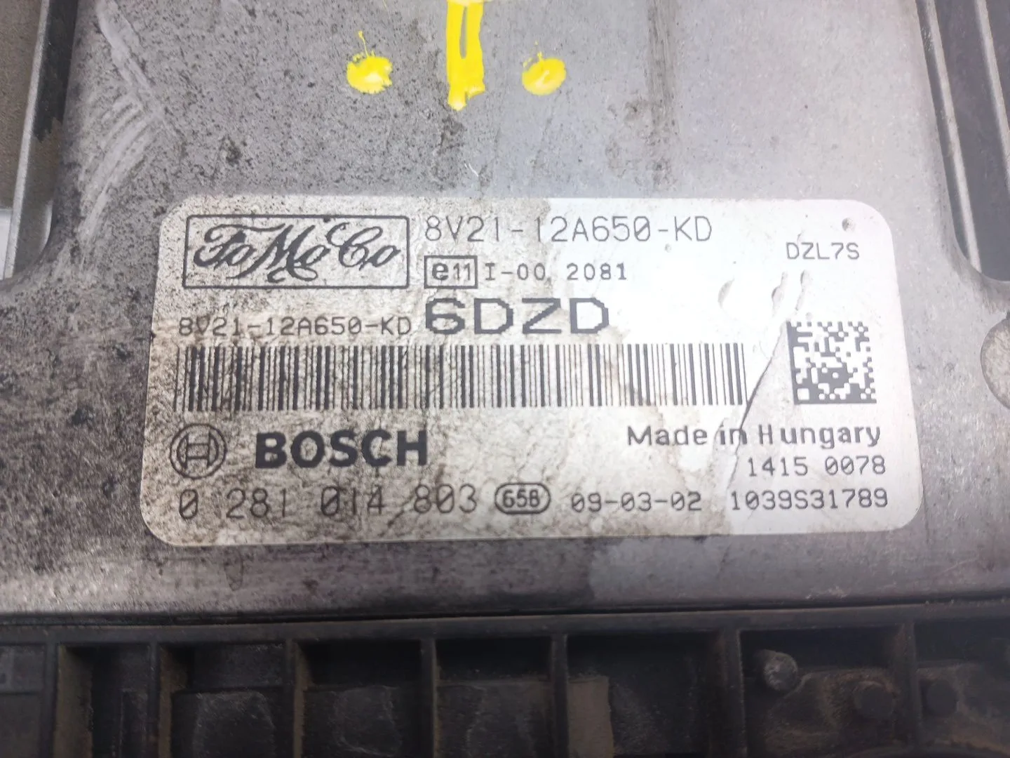 Centralita Motor Uce para Ford Fiesta Vi (Cb1, Ccn)