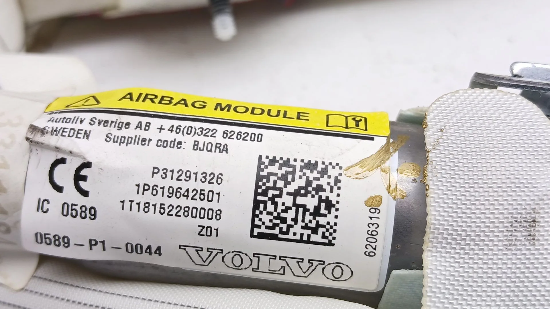 Airbag Cortina Delantero Izquierdo para Volvo V40 Hatchback (525)