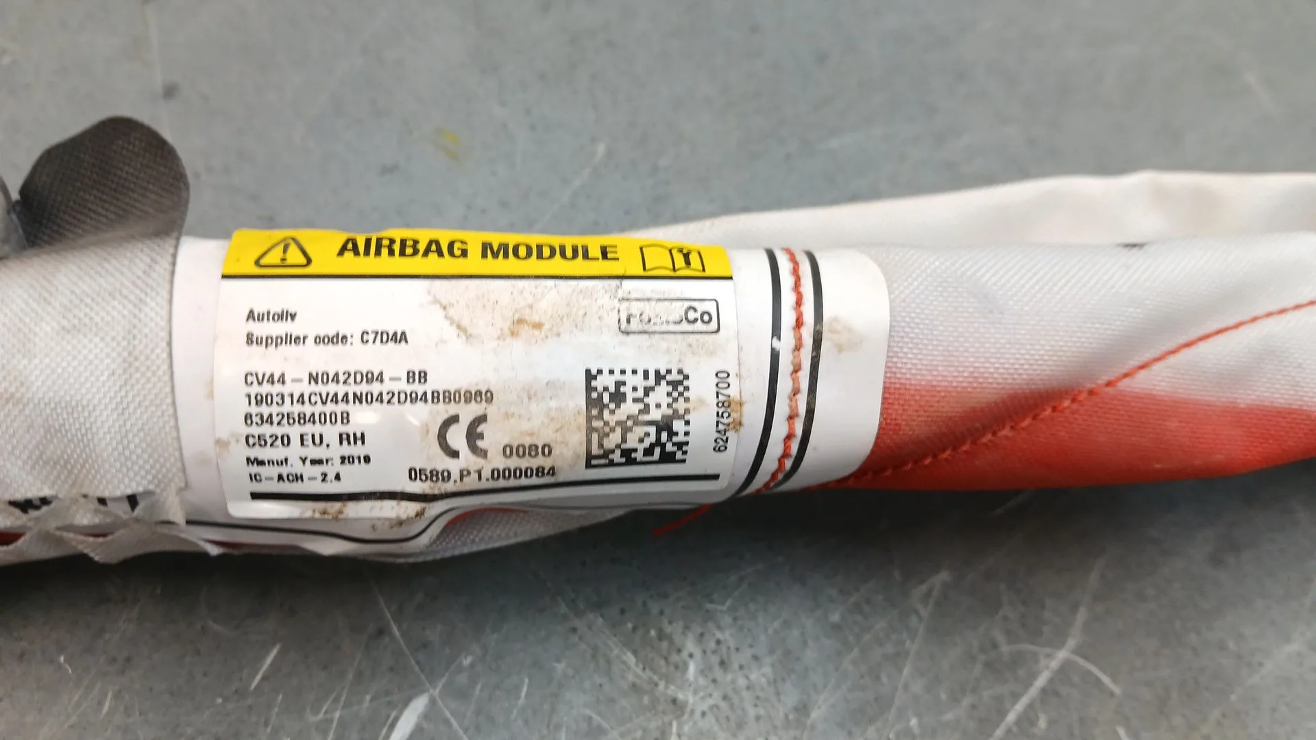 Airbag Cortina Delantero Derecho para Ford Kuga Ii (Dm2)