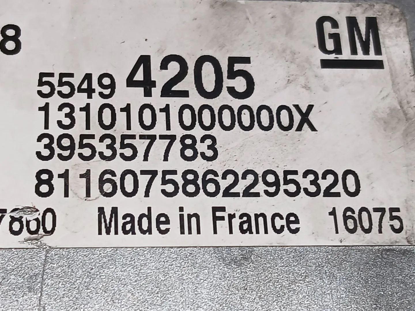Centralita Motor Uce para Opel Insignia Berlina