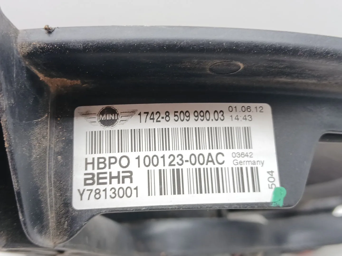 Electroventilador para Mini Mini Countryman (R60)