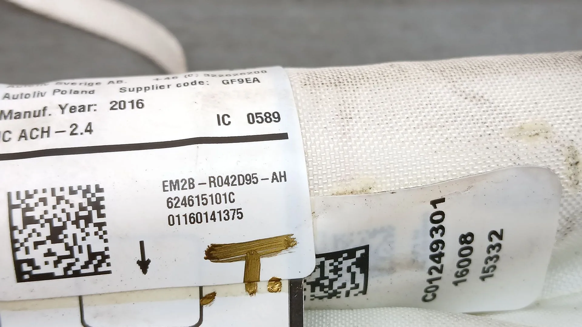 Airbag Cortina Delantero Izquierdo para Ford S-Max (Cj, Wa6)