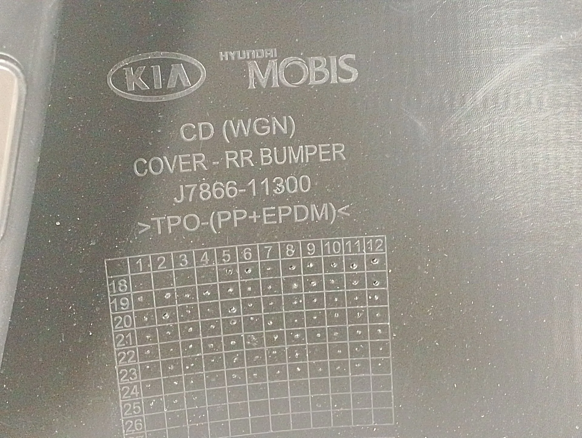 Paragolpes Trasero para Kia Ceed