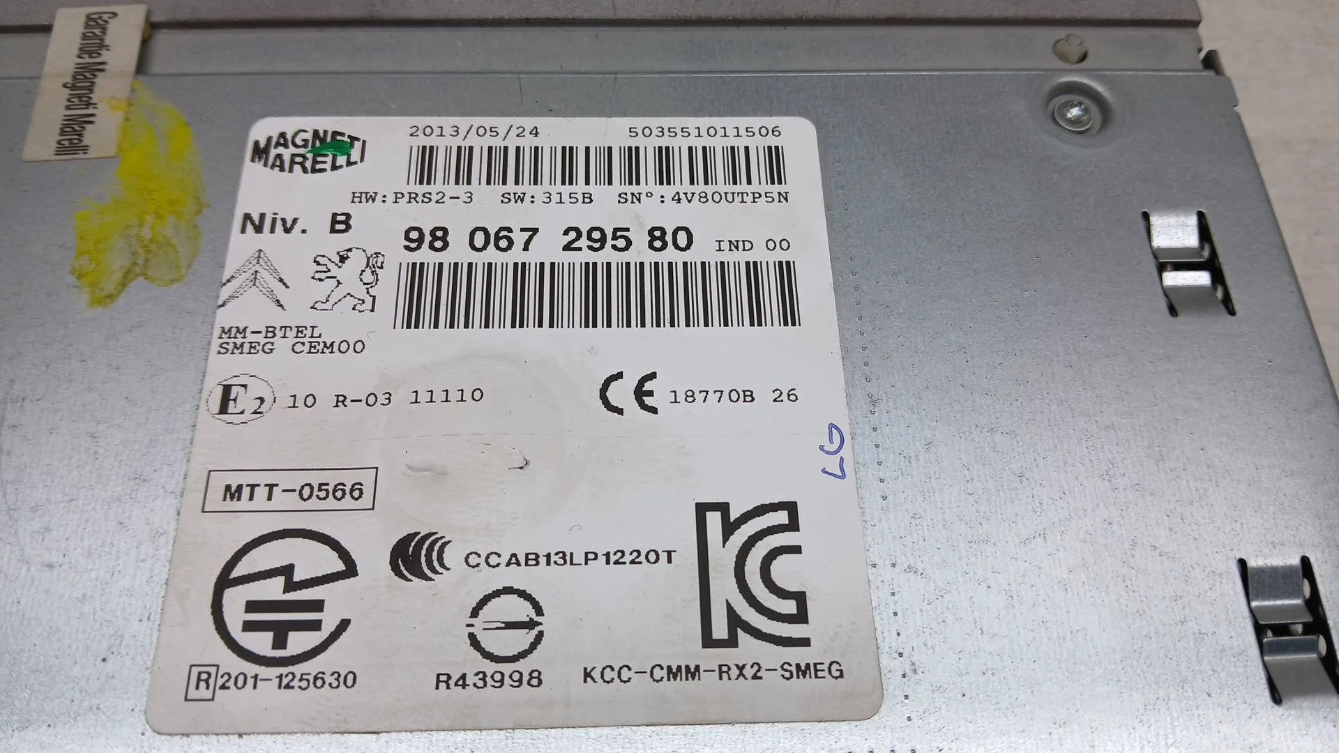 Sistema Audio / Radio Cd para Peugeot 208 I (Ca_, Cc_)