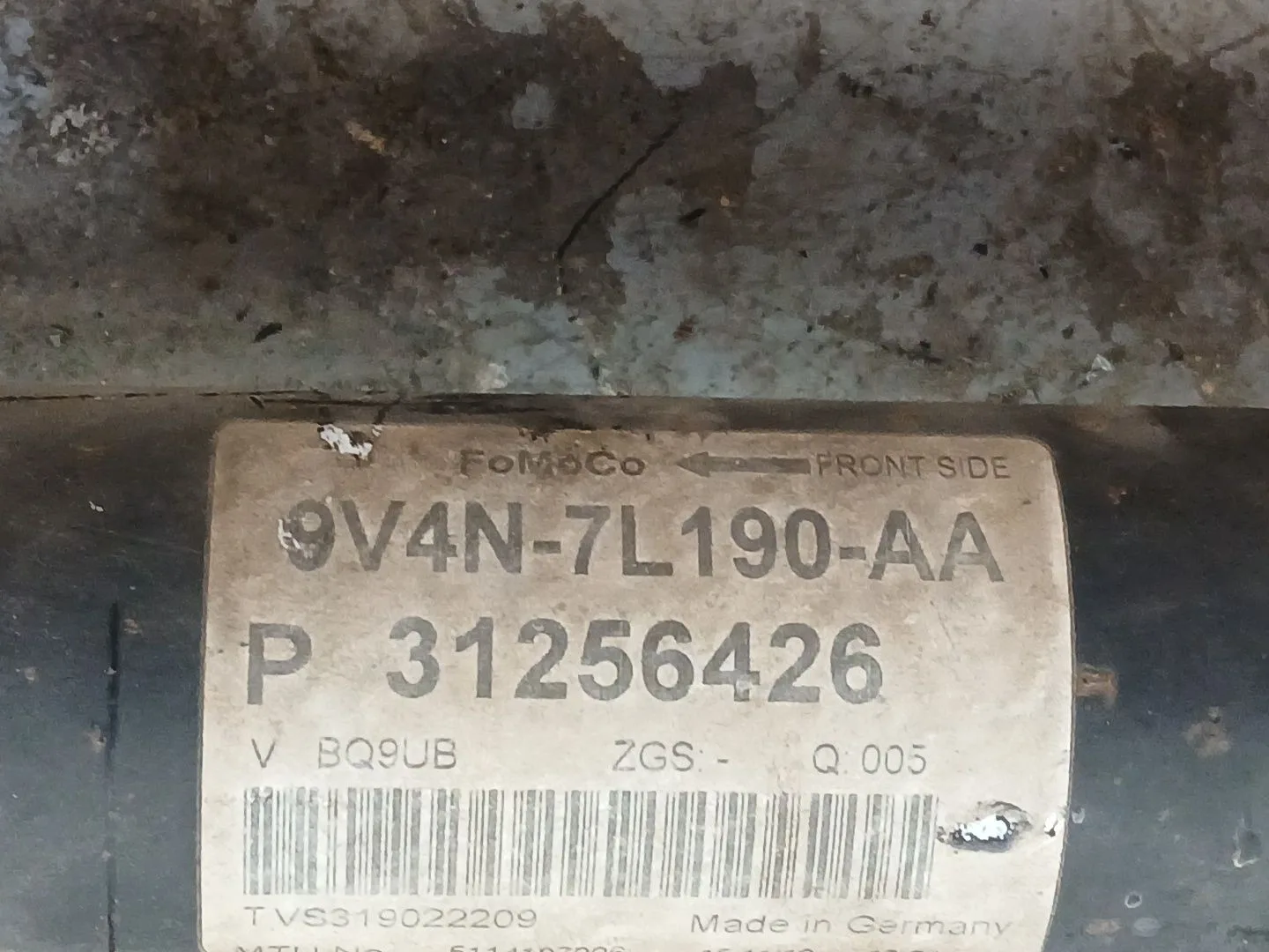 Transmision Central para Ford Kuga (Cbv)