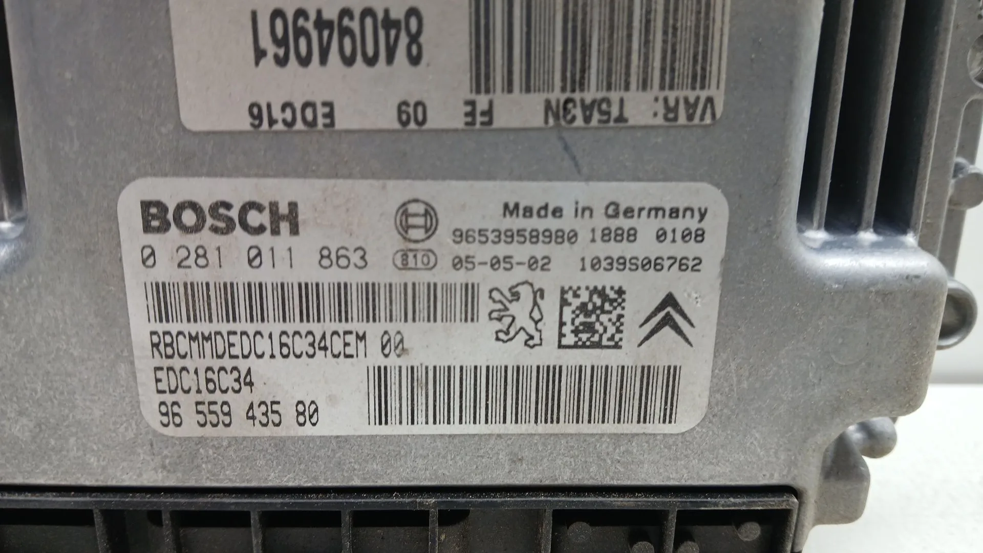 Centralita Motor Uce para Peugeot 307 (S1)