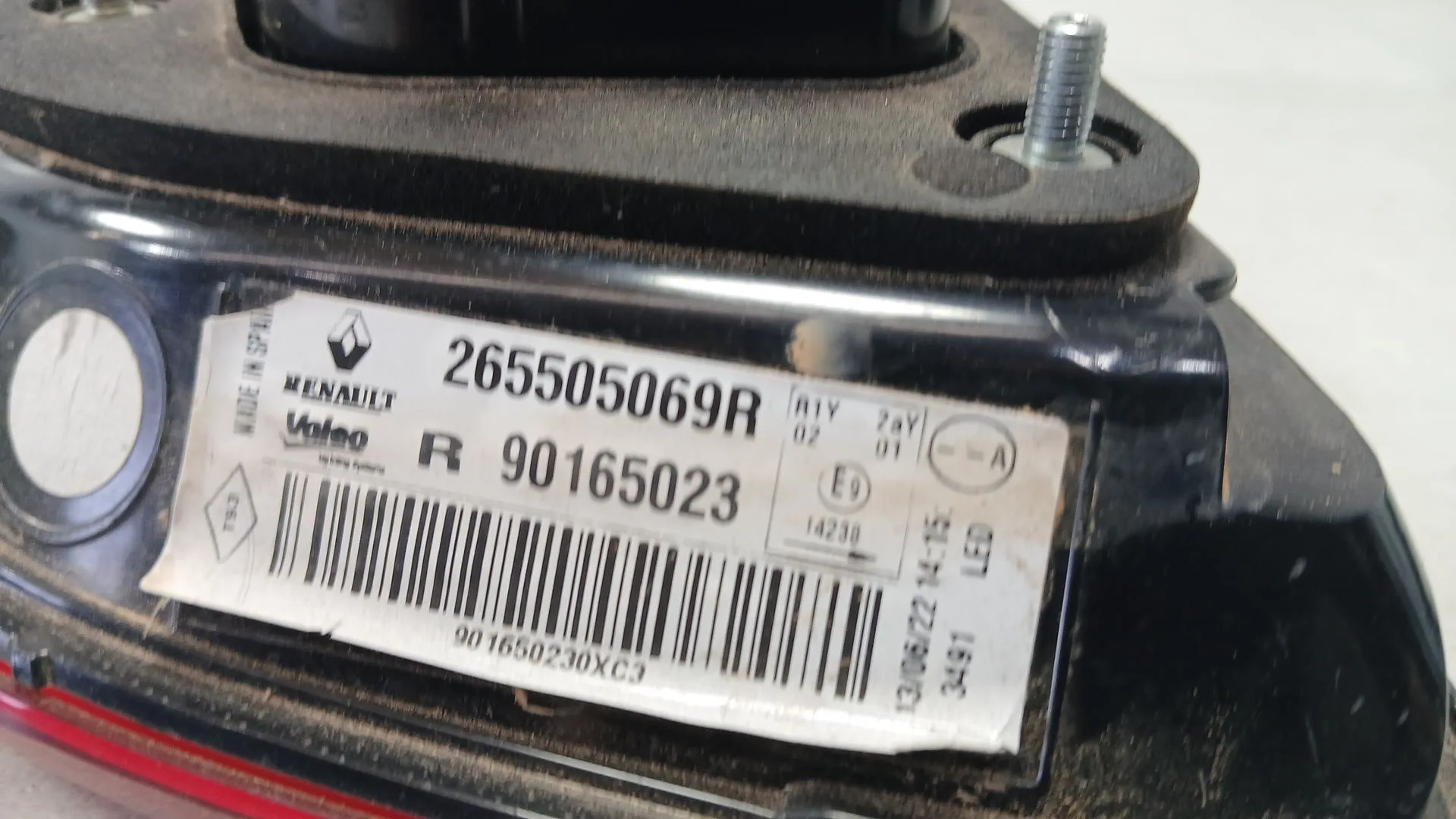 Piloto Trasero Izquierdo Interior para Renault Kadjar (Ha_, Hl_)