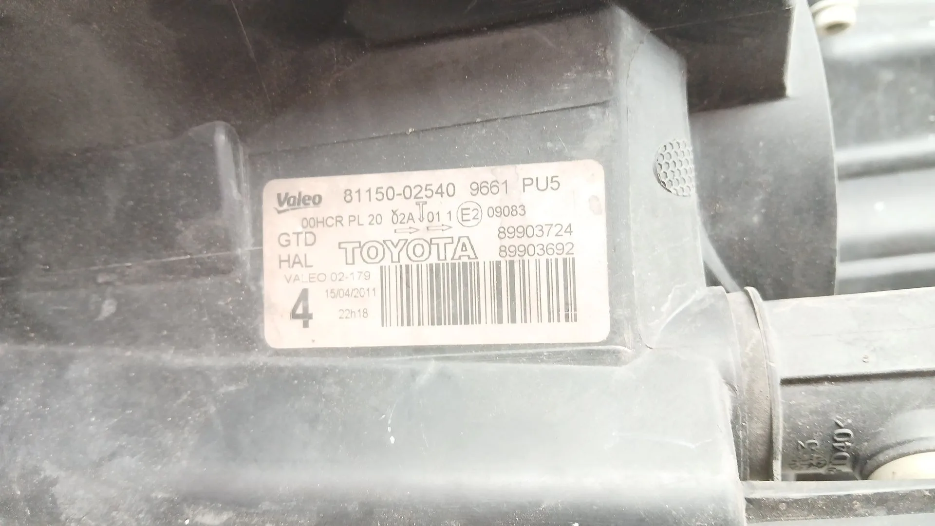 Faro Izquierdo para Toyota Auris (_E15_)