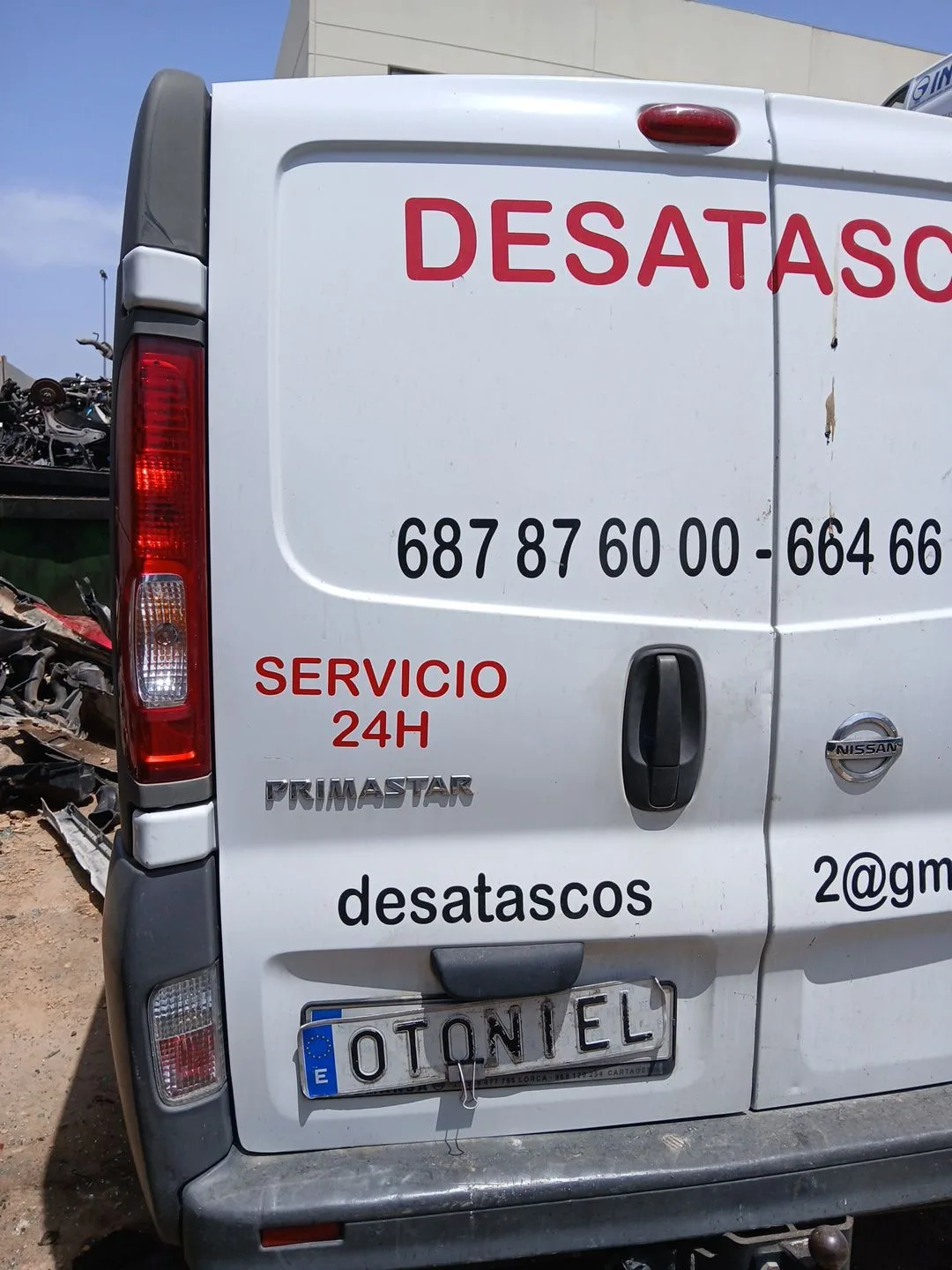Puerta Trasera Izquierda para Nissan Primastar Furgoneta (X83)