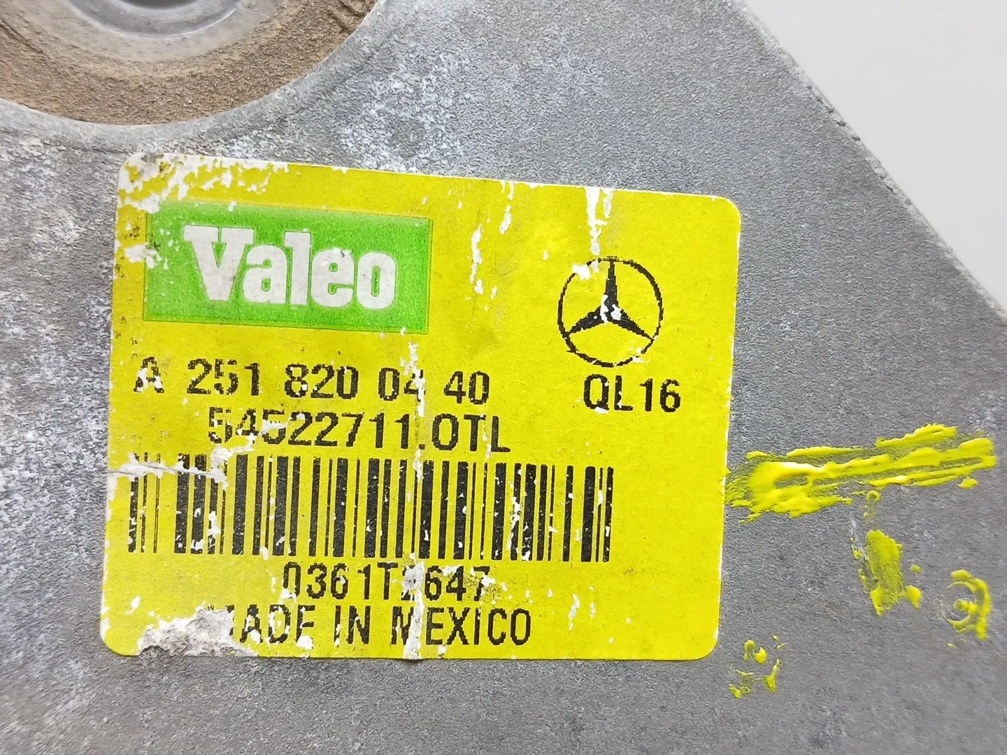 Motor Limpia Delantero para Mercedes-Benz Clase R (W251)