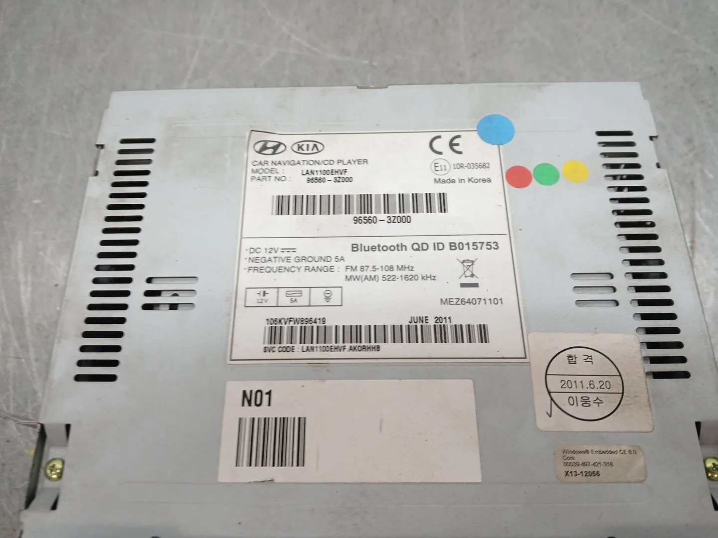 Sistema Navegacion Gps para Hyundai I40 I Cw (Vf)