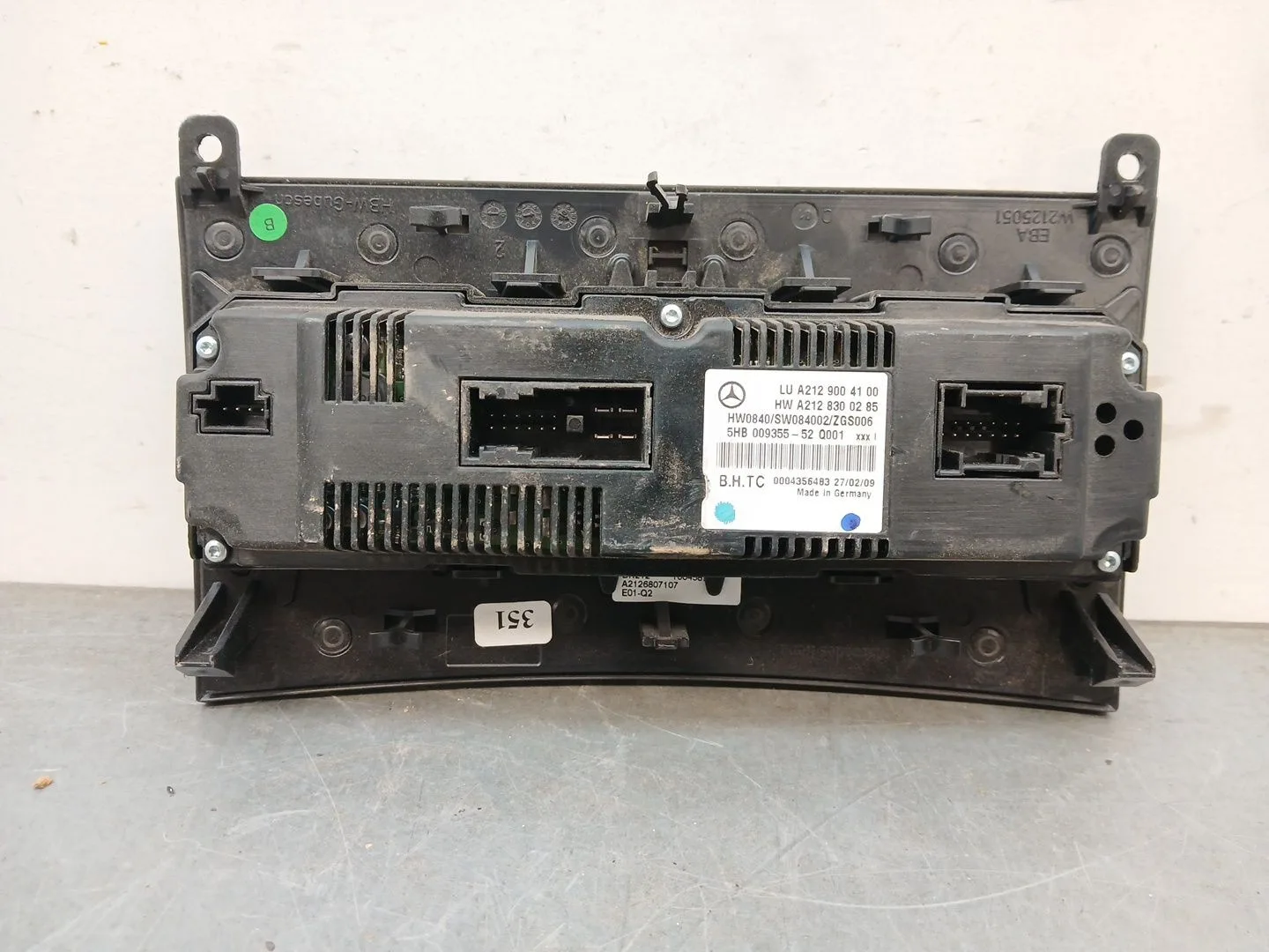 Mando Climatizador para Mercedes-Benz Clase E (W212)