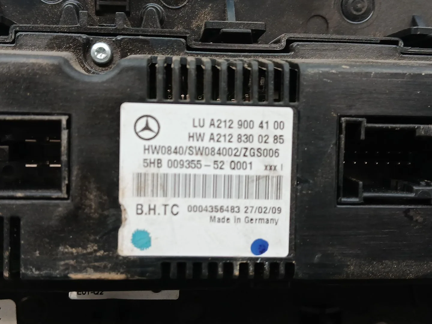 Mando Climatizador para Mercedes-Benz Clase E (W212)