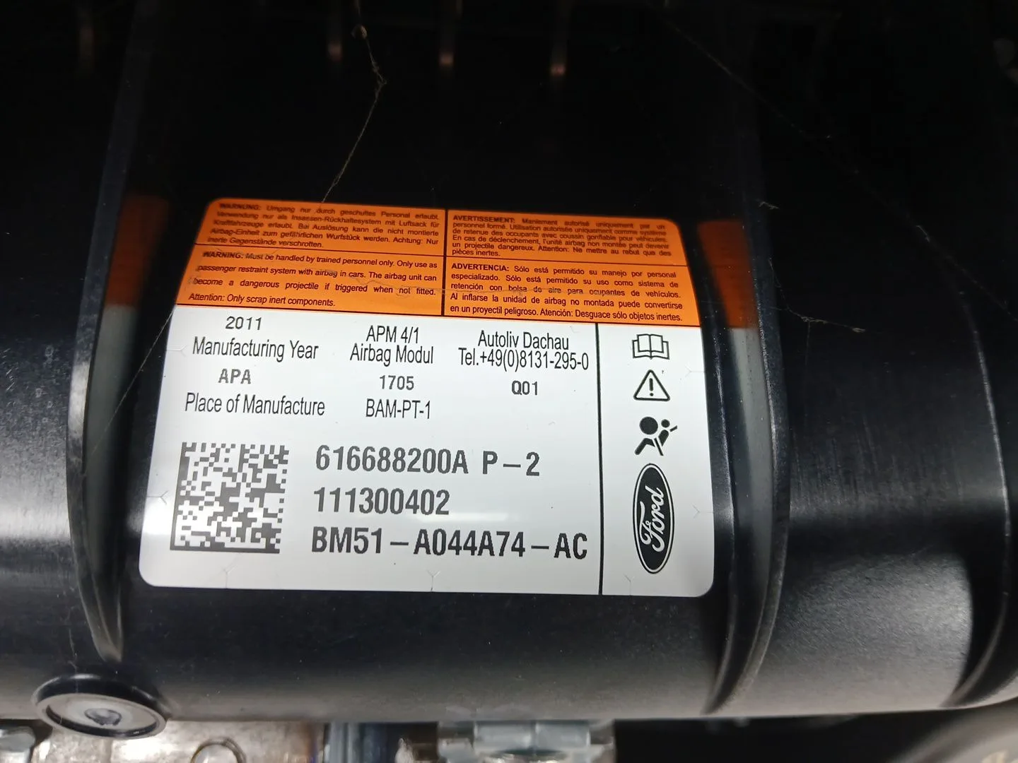 Kit Airbag para Ford Focus Iii Turnier