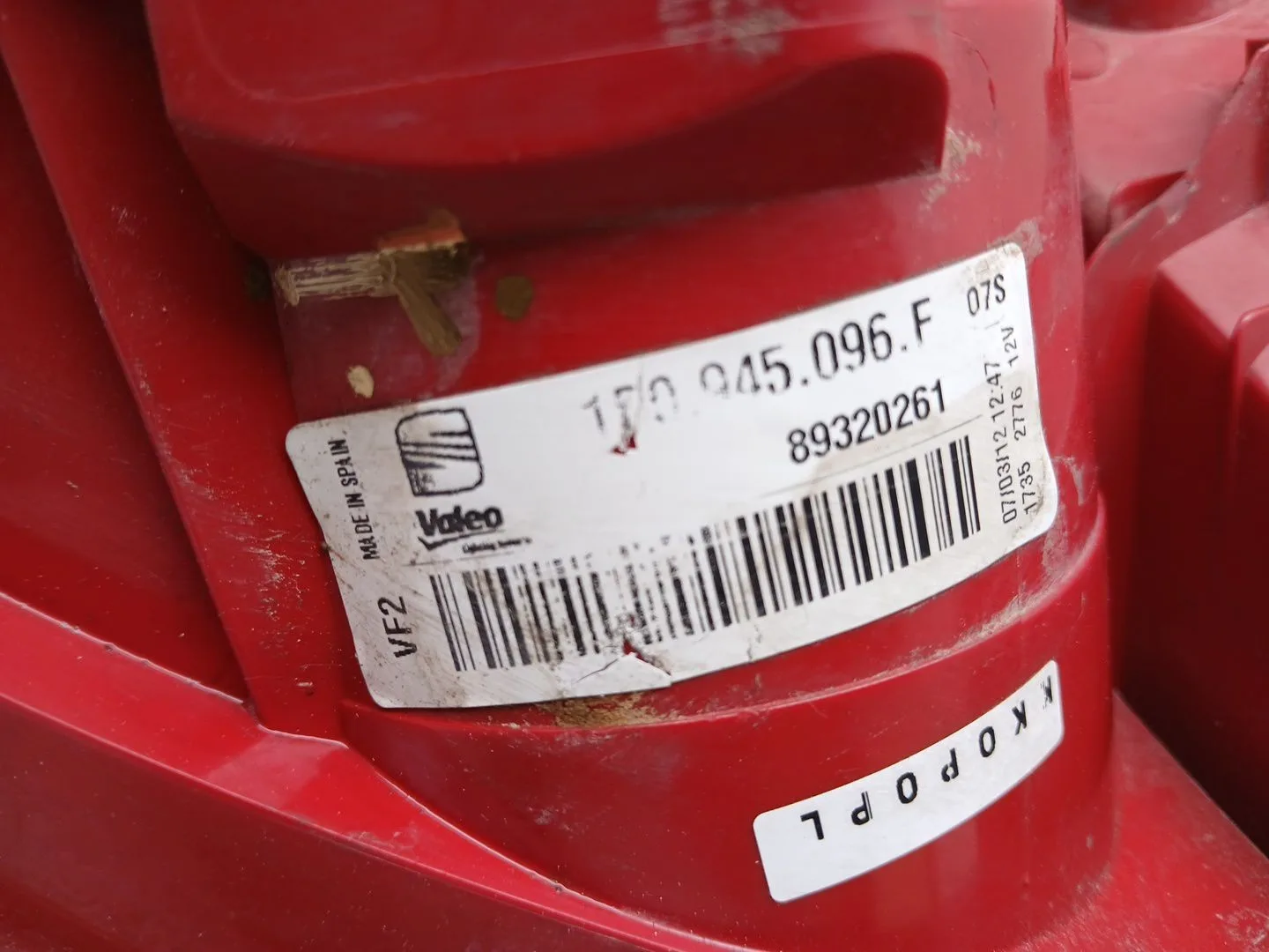 Piloto Trasero Derecho para Seat Leon (1P1)