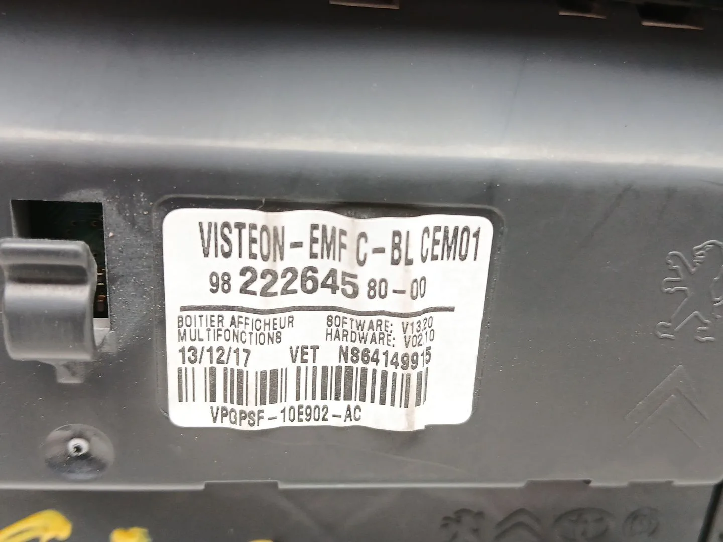 Sistema Audio / Radio Cd para Peugeot Expert Autobus (V_)