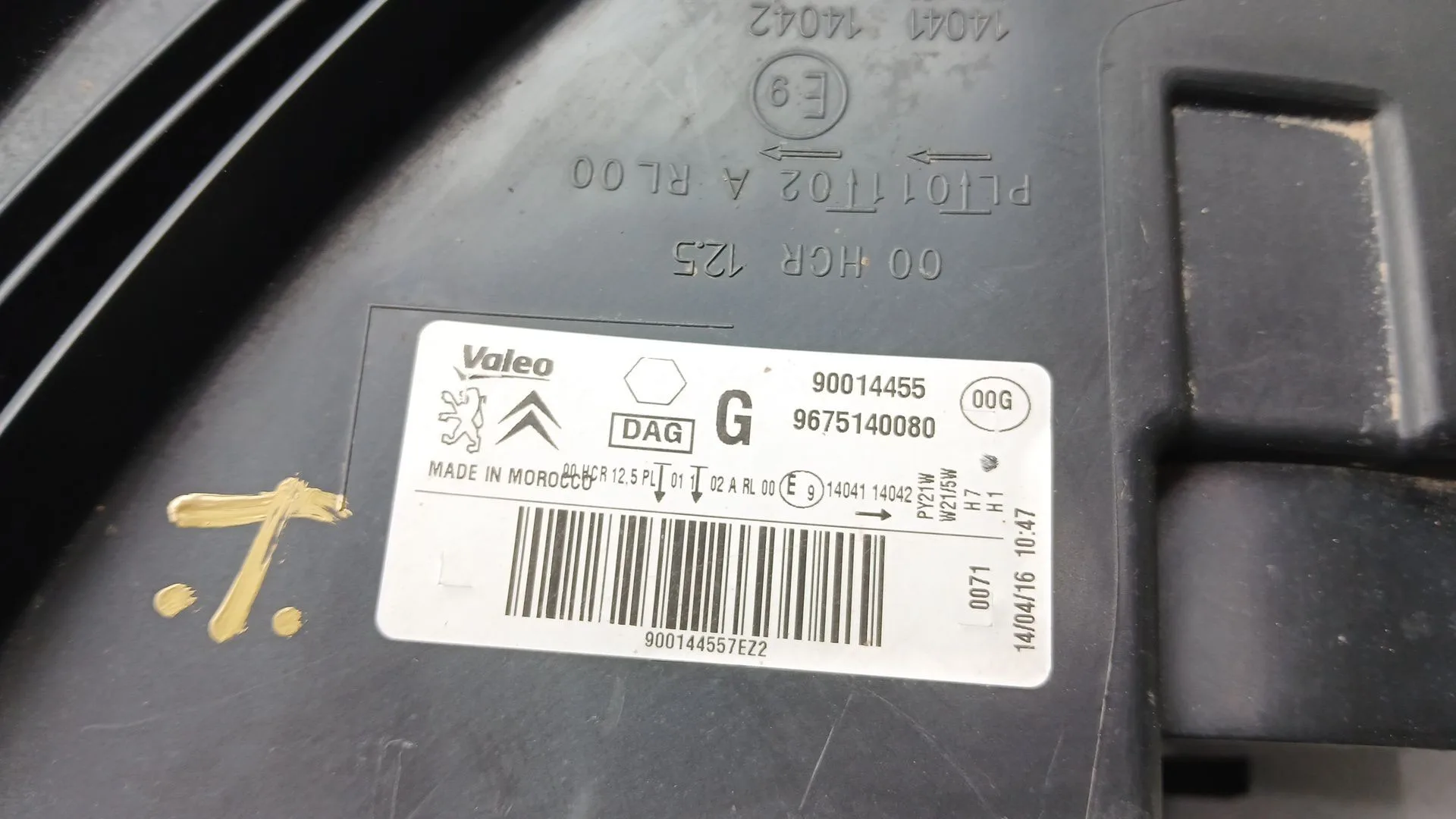 Faro Izquierdo para Citroën C-Elysee (Dd_)