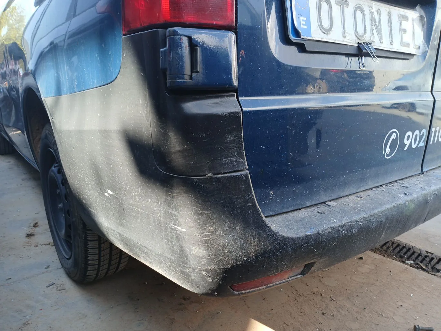 Paragolpes Trasero para Mercedes-Benz Vito Furgoneta (W447)