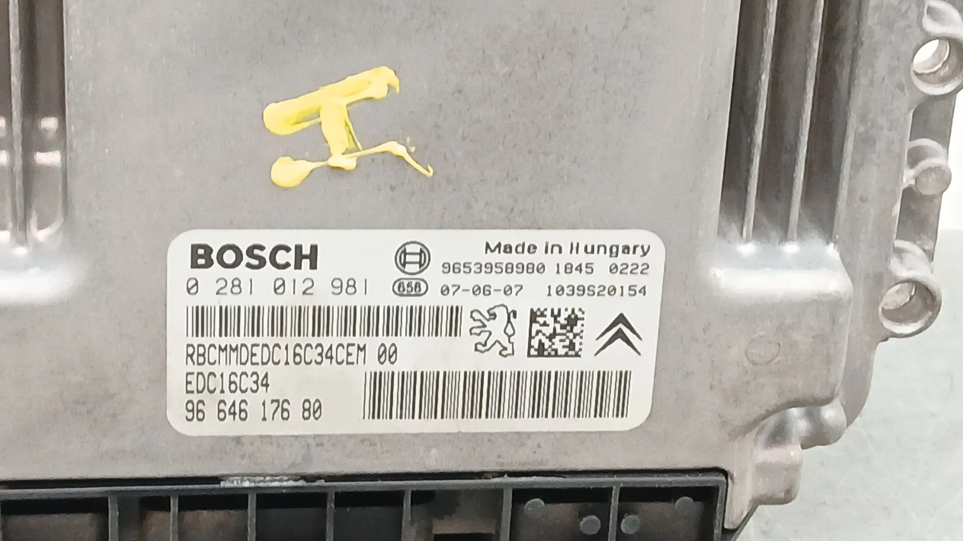 Centralita Motor Uce para Citroën C4 Grand Picasso I (Ua_)