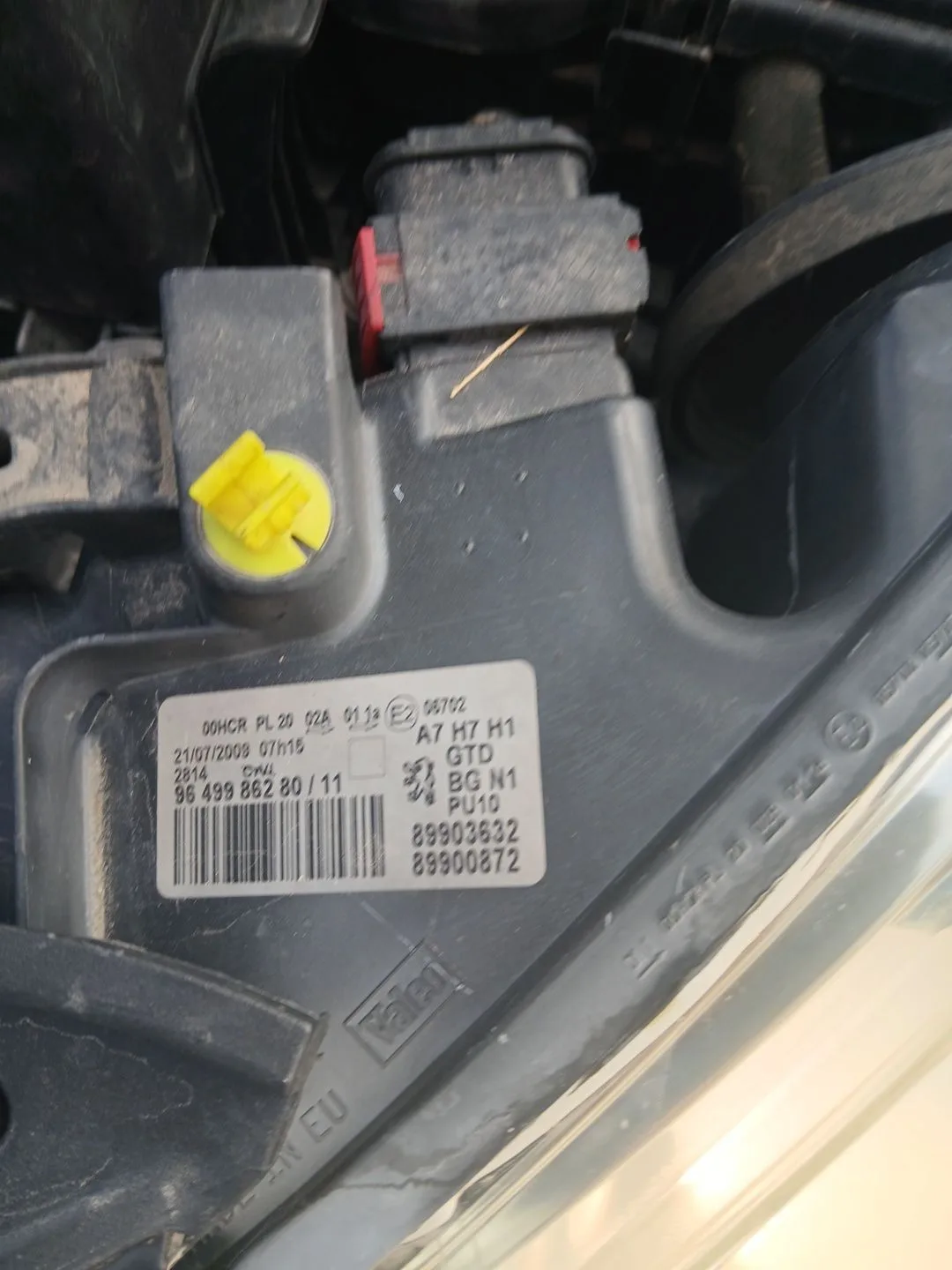 Faro Izquierdo para Peugeot 207/207+ (Wa_, Wc_)