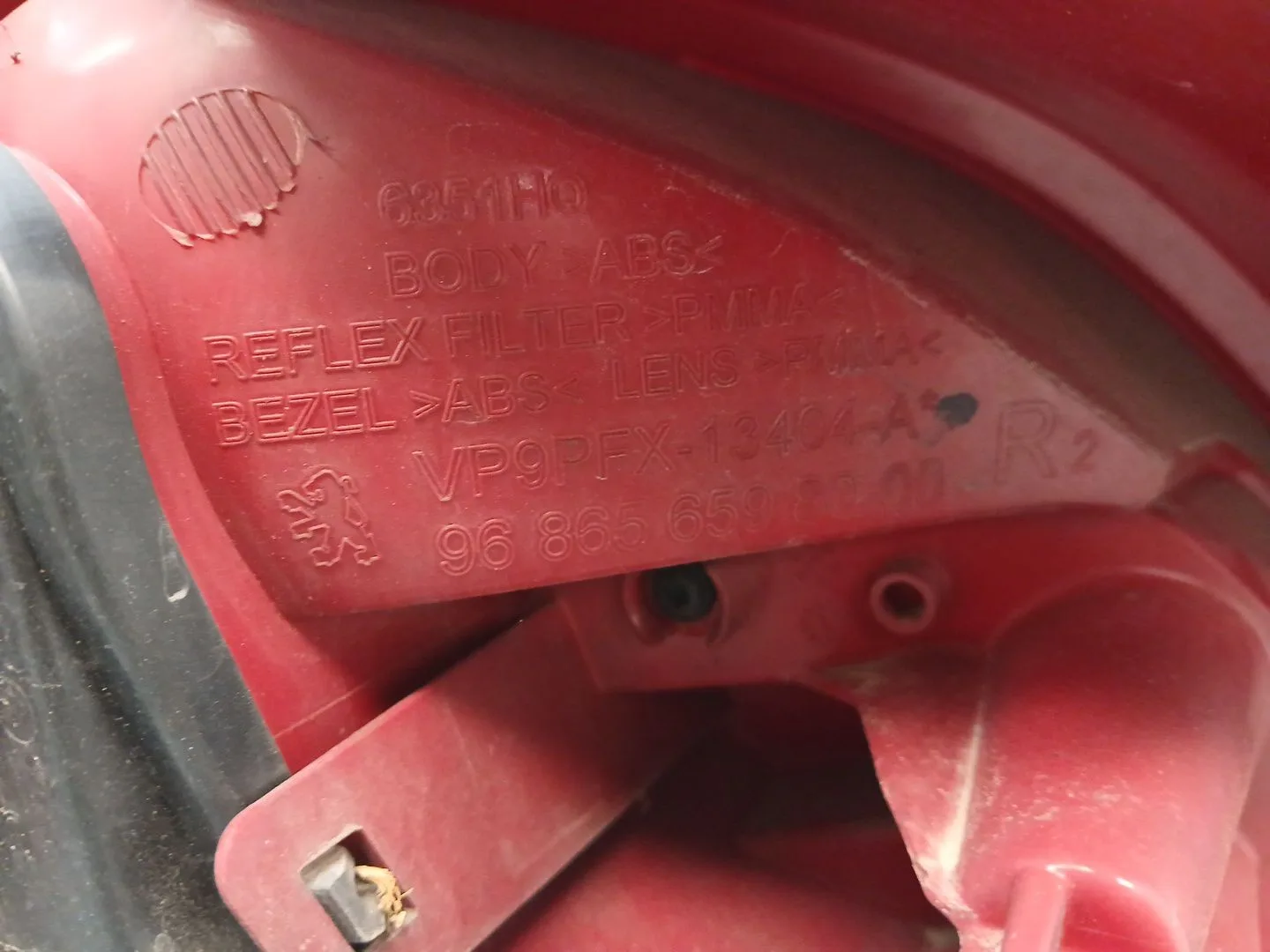 Piloto Trasero Derecho para Peugeot 207/207+ (Wa_, Wc_)
