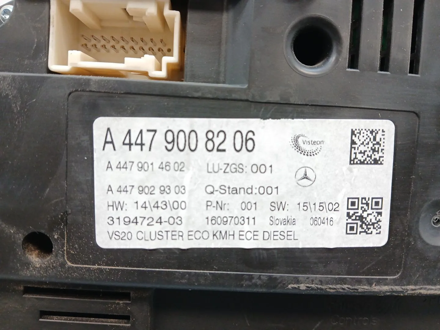 Cuadro Instrumentos para Mercedes-Benz Vito Kasten