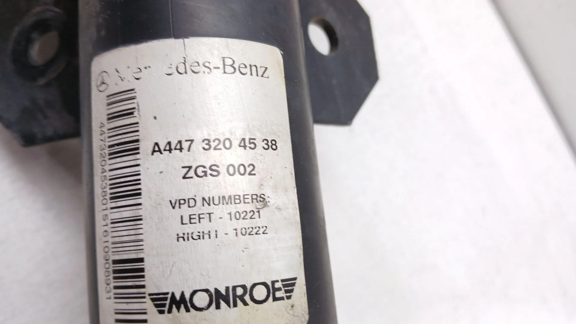 Amortiguador Delantero Izquierdo para Mercedes-Benz Vito Kasten