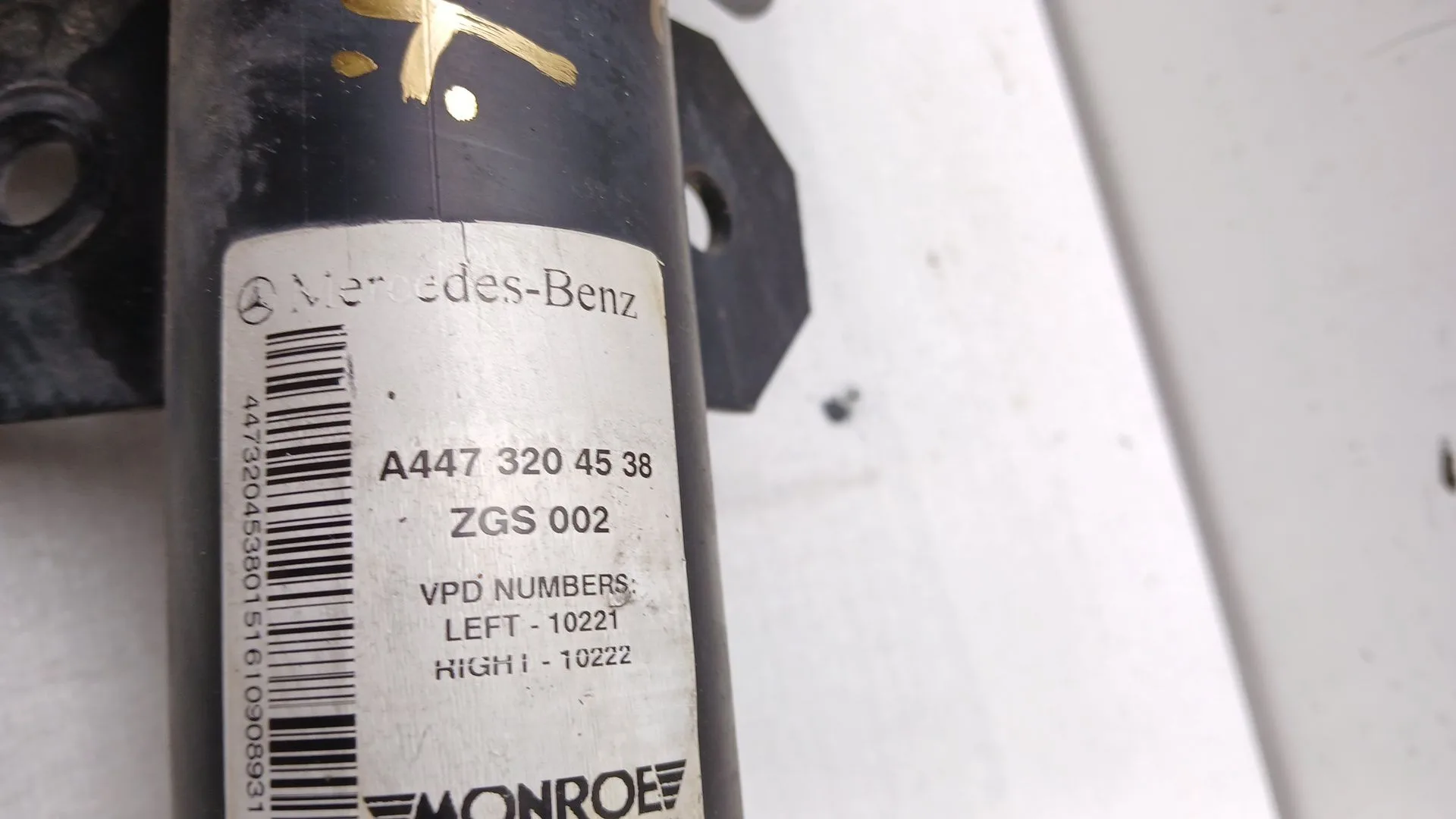 Amortiguador Delantero Izquierdo para Mercedes-Benz Vito Kasten