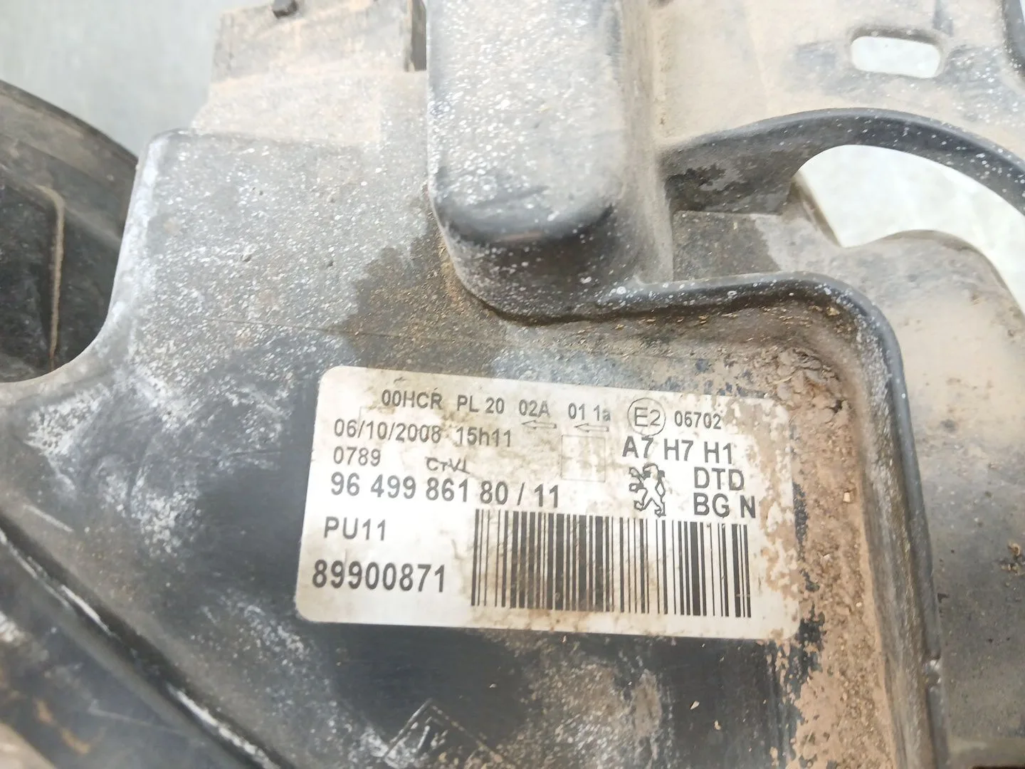 Faro Derecho para Peugeot 207/207+ (Wa_, Wc_)
