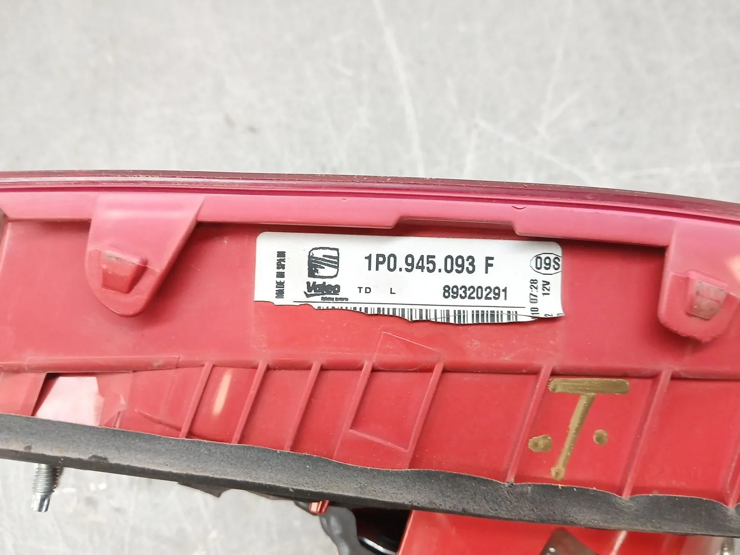 Piloto Trasero Izquierdo Interior para Seat Leon (1P1)