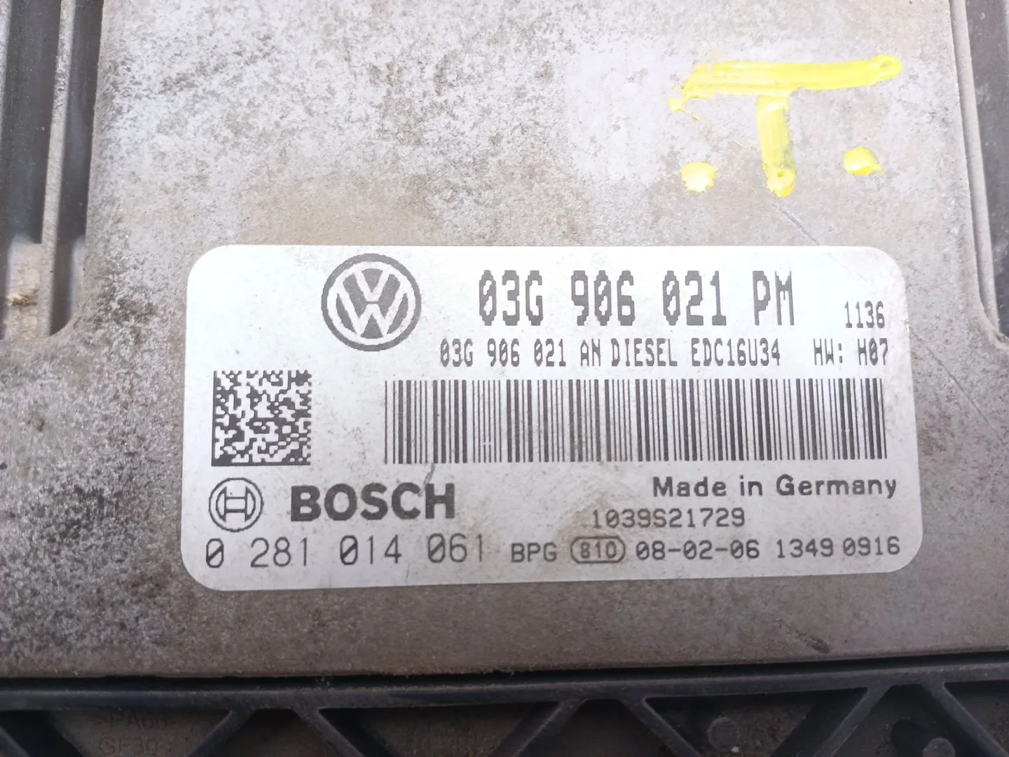 Centralita Motor Uce para Volkswagen Golf V (1K1)