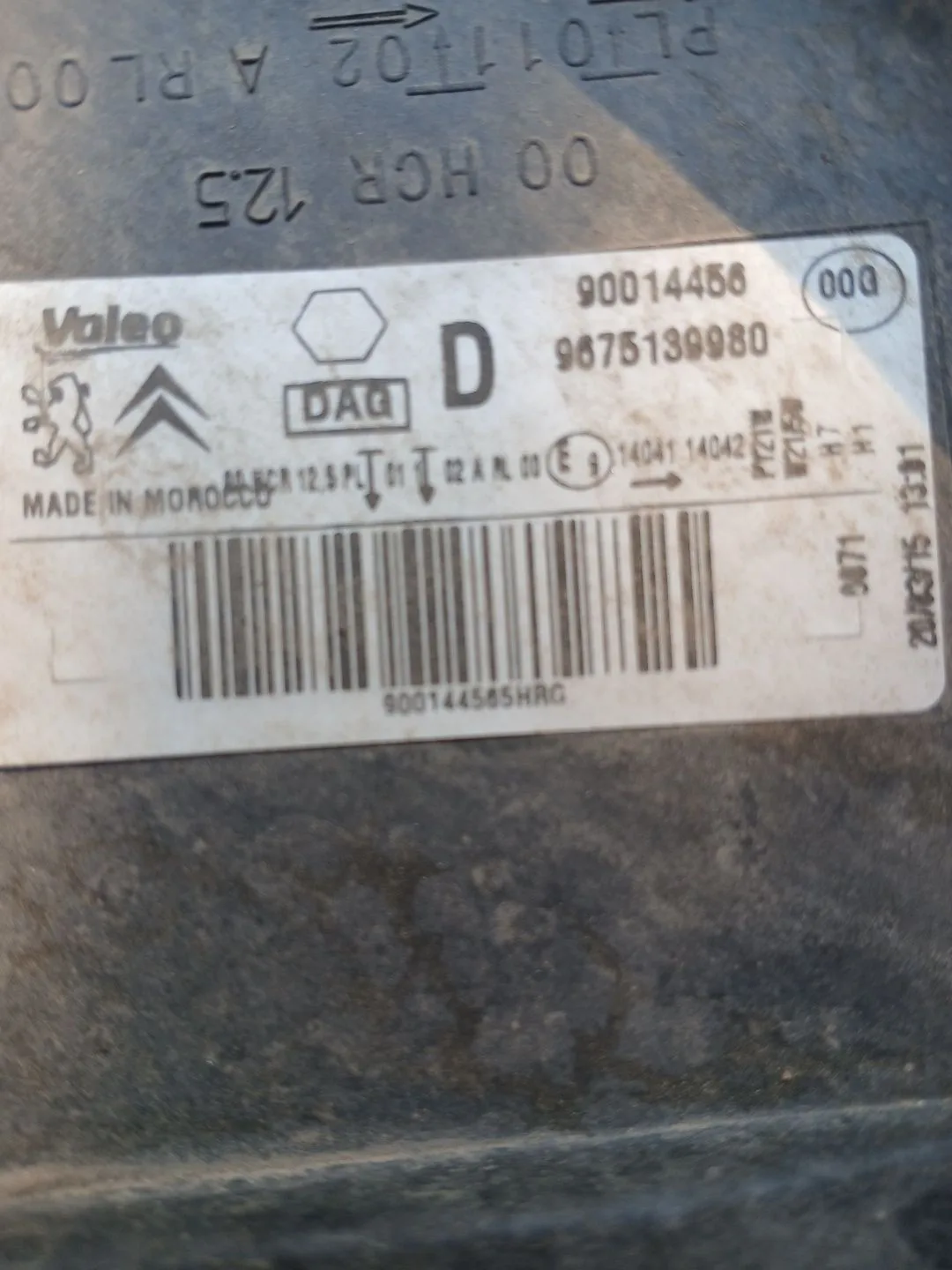 Faro Derecho para Citroën C-Elysee (Dd_)