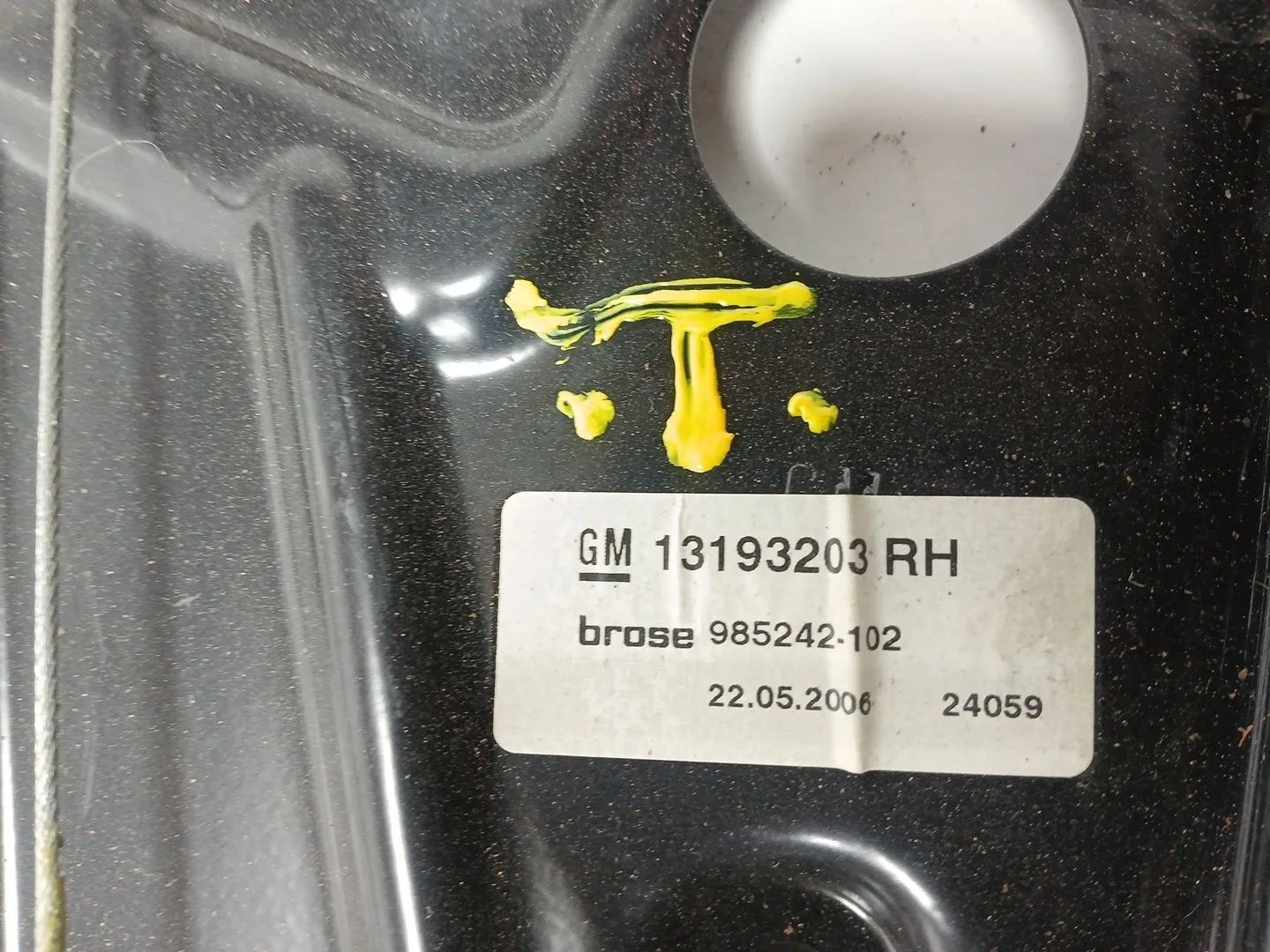 Elevalunas Trasero Derecho para Opel Astra H Twintop (A04)