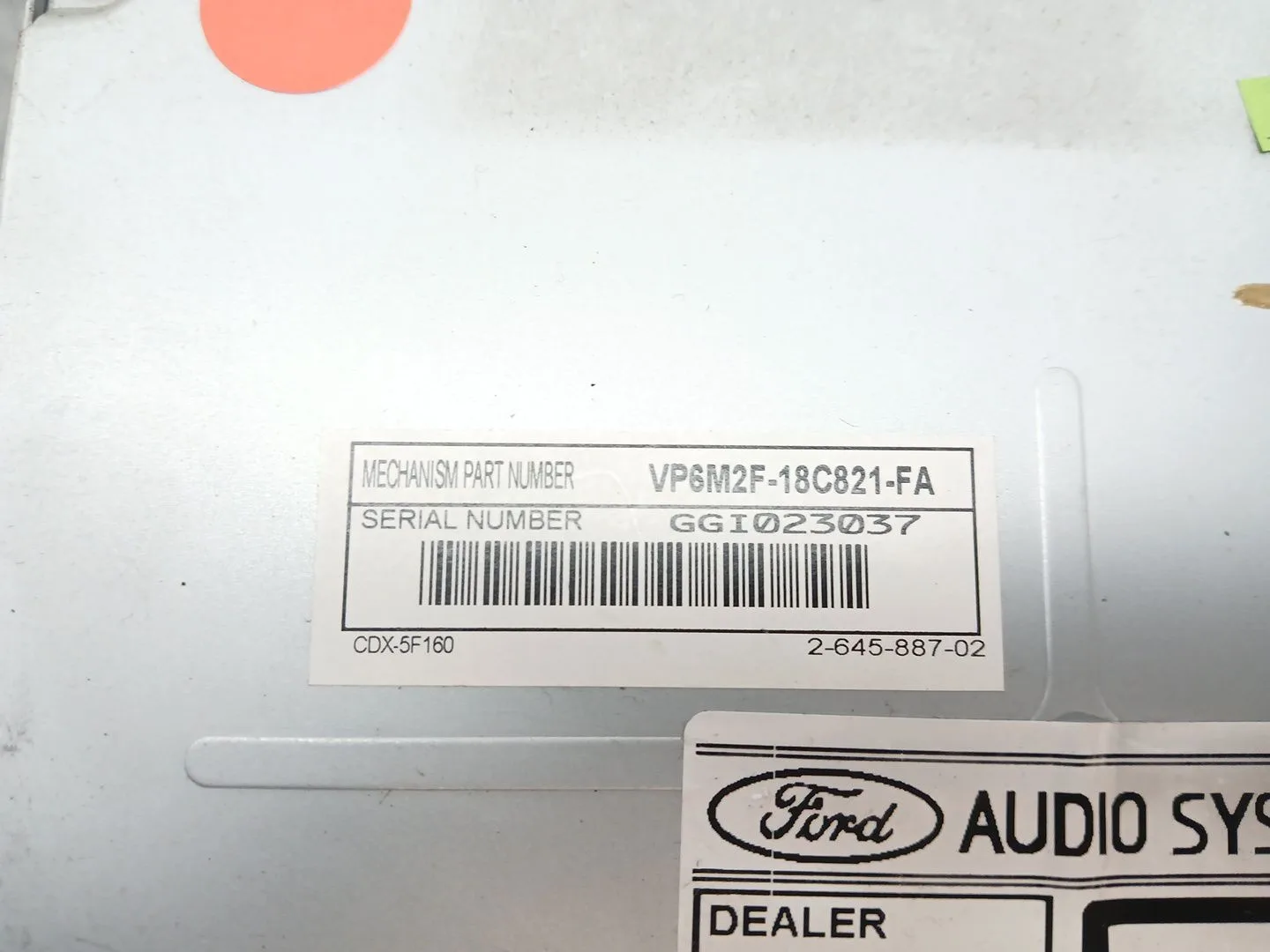 Sistema Audio / Radio Cd para Ford Mondeo Iv (Ba7)