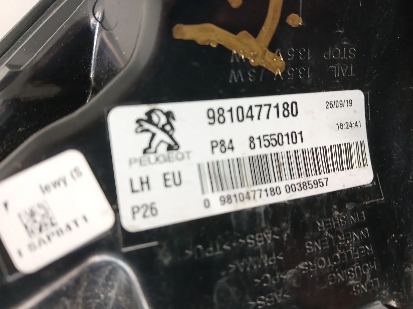 Piloto Trasero Izquierdo para Peugeot 3008 Ii Suv (Mc_, Mr_, Mj_, M4_)