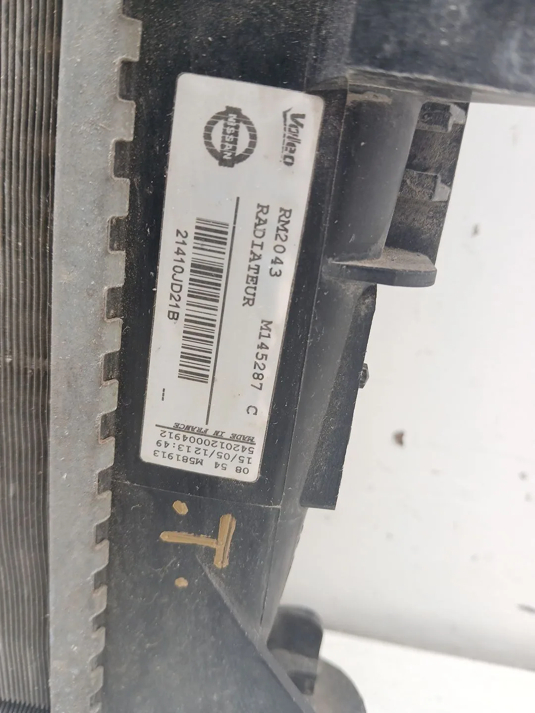 Radiador Agua para Nissan Qashqai I (J10, Nj10)