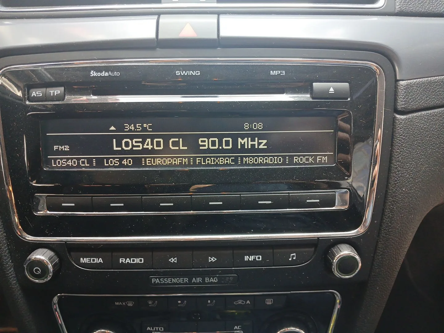 Sistema Audio / Radio Cd para Skoda Superb Ii (3T4)