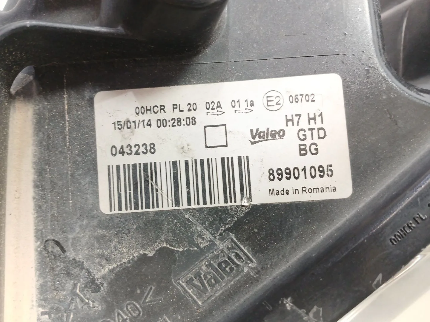 Faro Izquierdo para Peugeot 207/207+ (Wa_, Wc_)