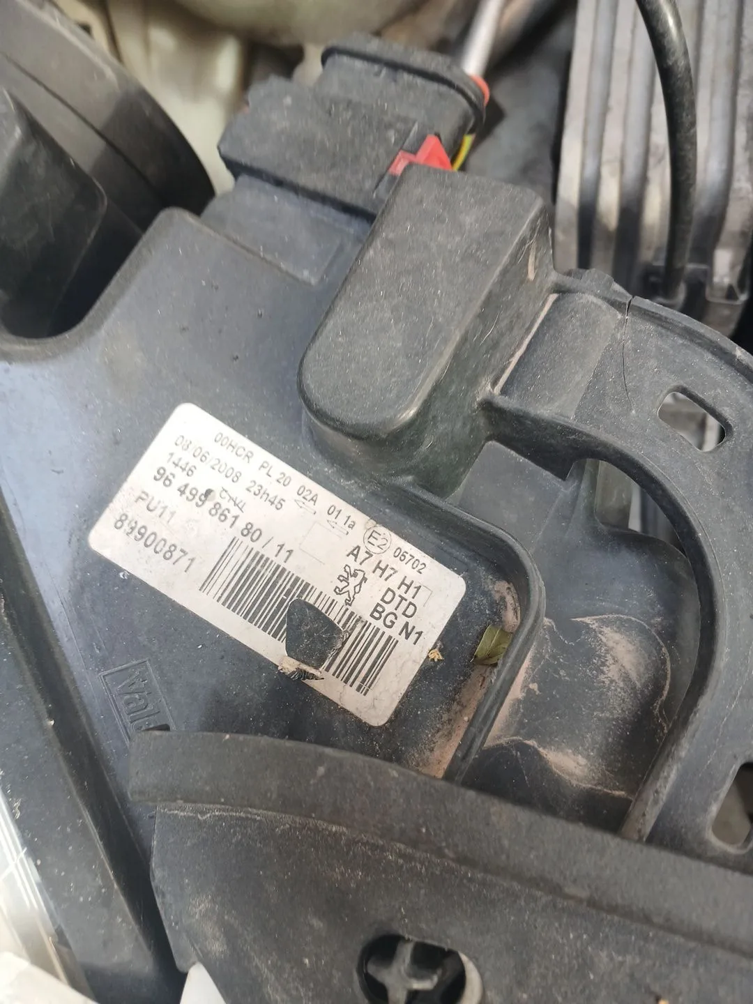 Faro Derecho para Peugeot 207/207+ (Wa_, Wc_)