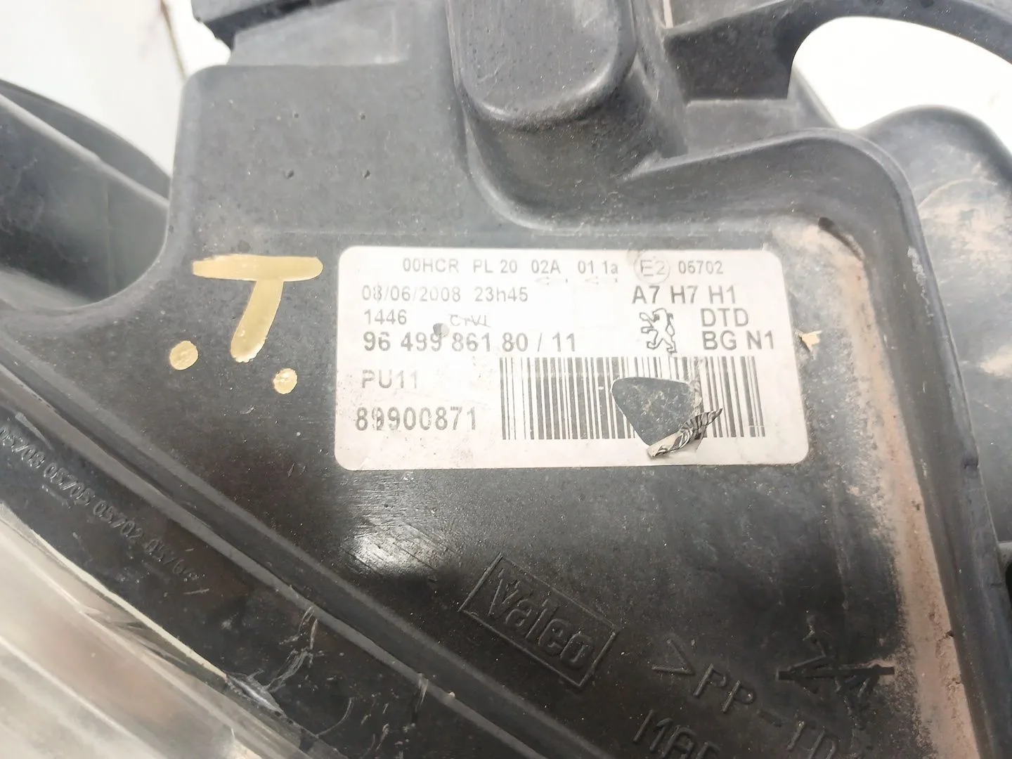 Faro Derecho para Peugeot 207/207+ (Wa_, Wc_)