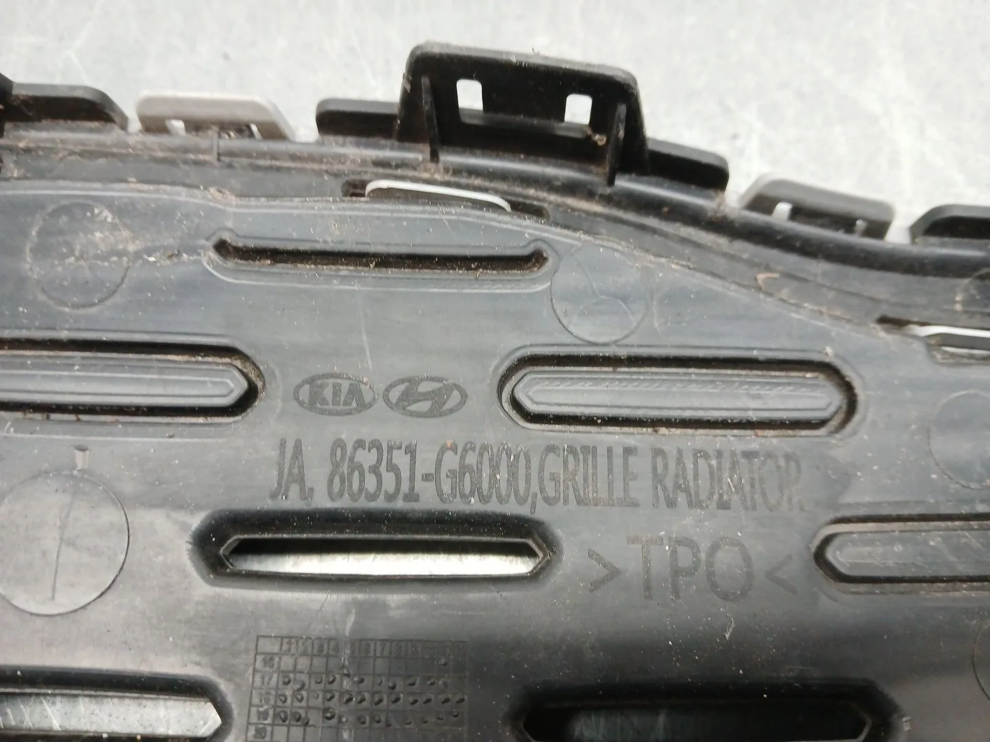 Rejilla Paragolpes Central para Kia Niro (De)