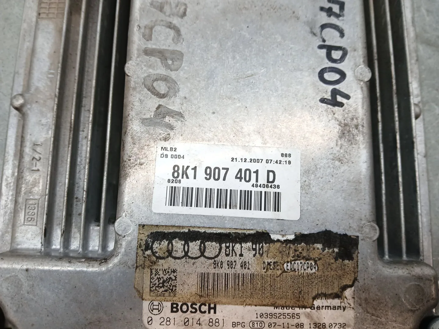 Centralita Motor Uce para Audi A5 (8T3)