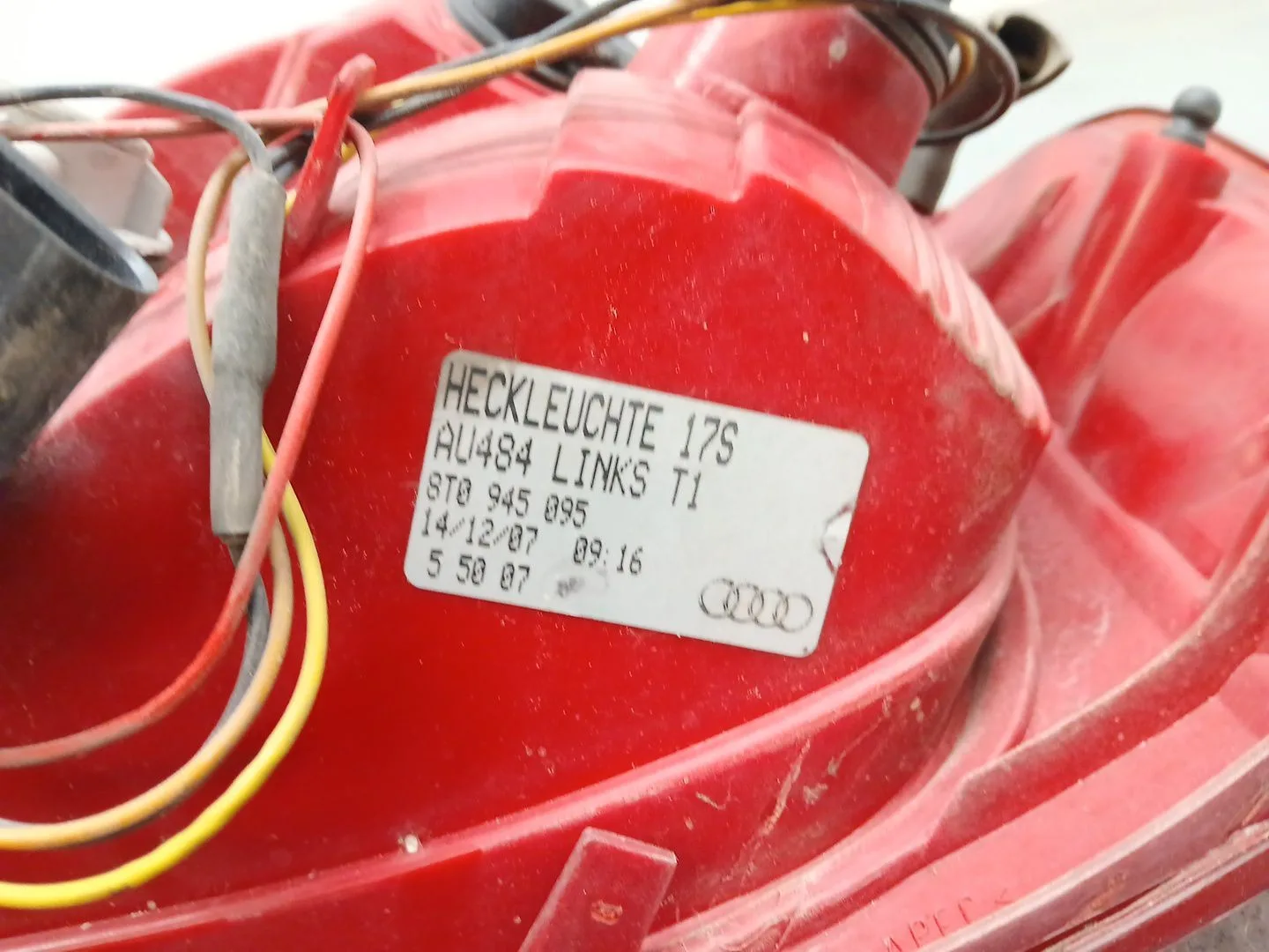 Piloto Trasero Izquierdo para Audi A5 (8T3)