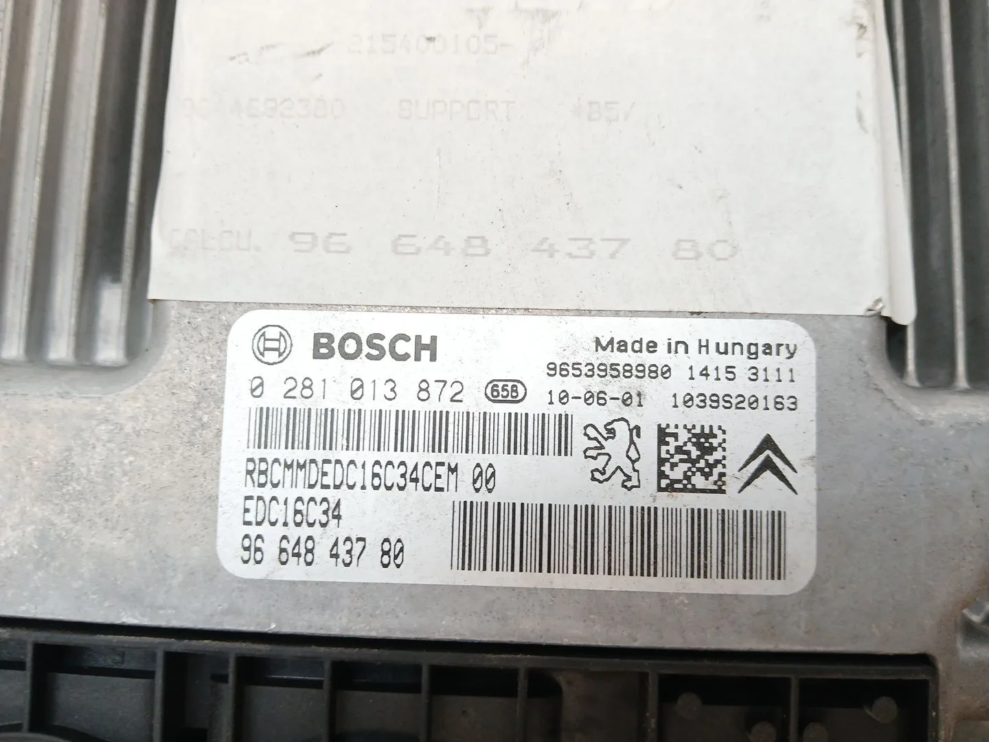 Centralita Motor Uce para Citroën C4 Coupe (La_)