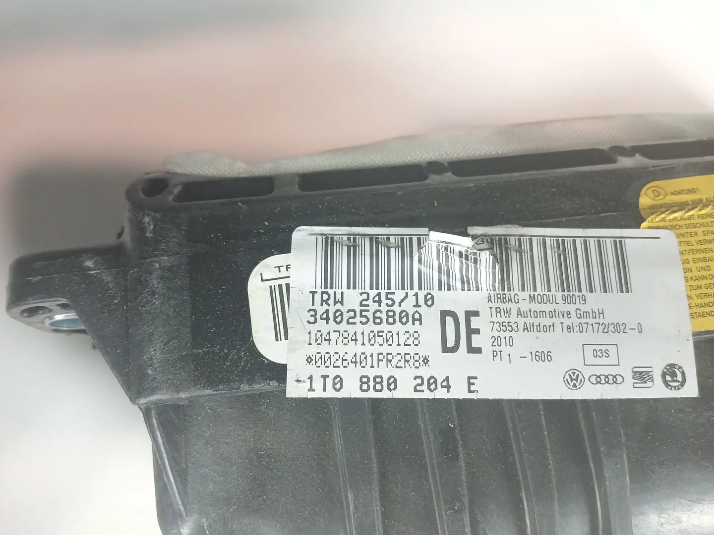 Kit Airbag para Volkswagen Touran (1T3)