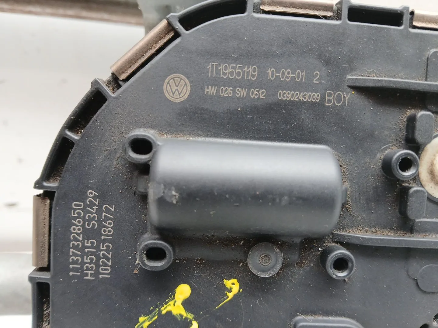 Motor Limpia Delantero para Volkswagen Touran (1T3)