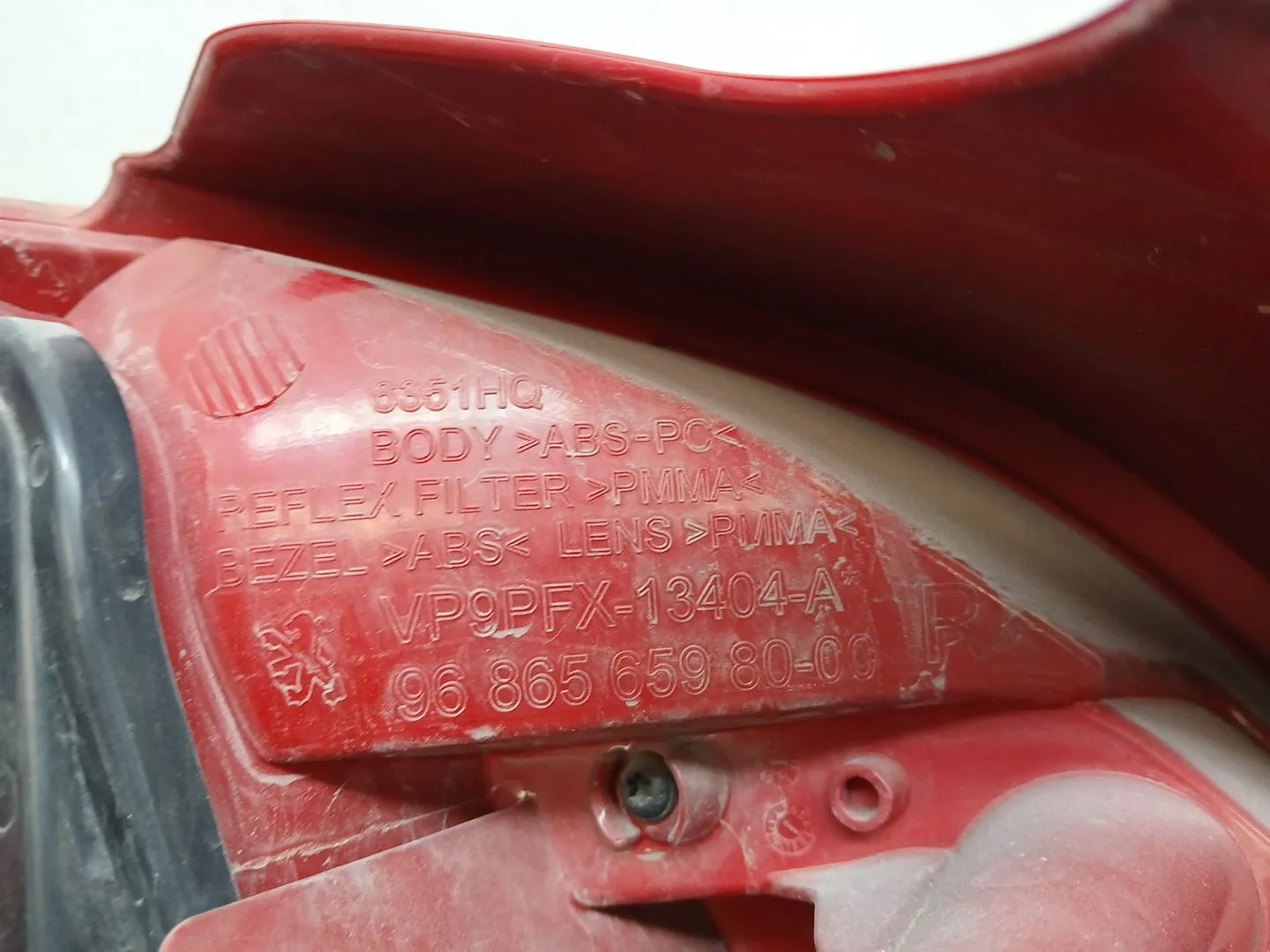 Piloto Trasero Derecho para Peugeot 207 Furgoneta/Hatchback (Wa_, Wc_)